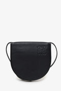 Loewe Black Leather Small Heel Crossbody Bag