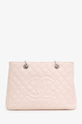 Pre-Loved Chanel™ 2012-13 Pink Caviar Leather Grand Shopping Tote