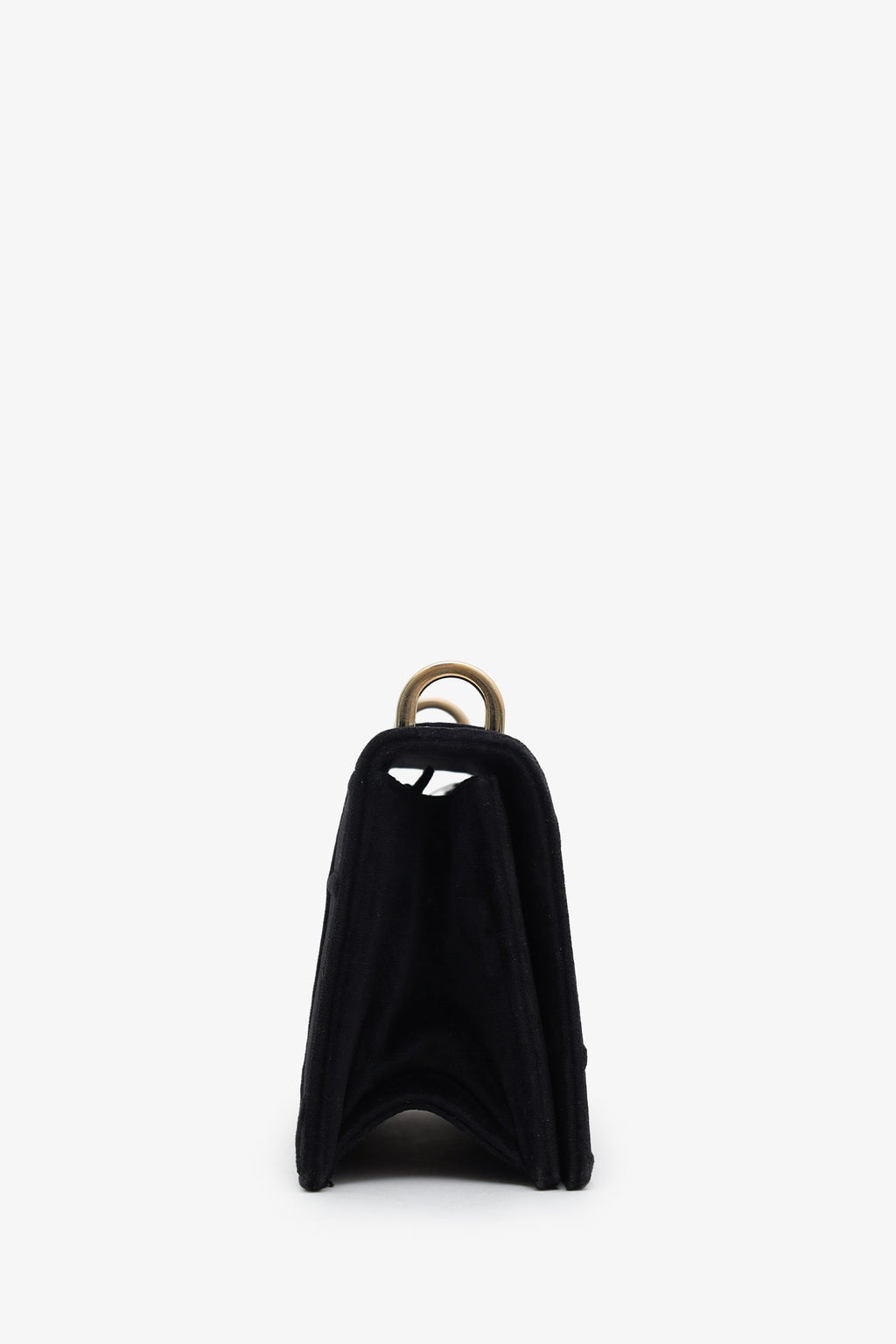 Christian Dior 2019 Black Velvet Small Diorama Shoulder Bag