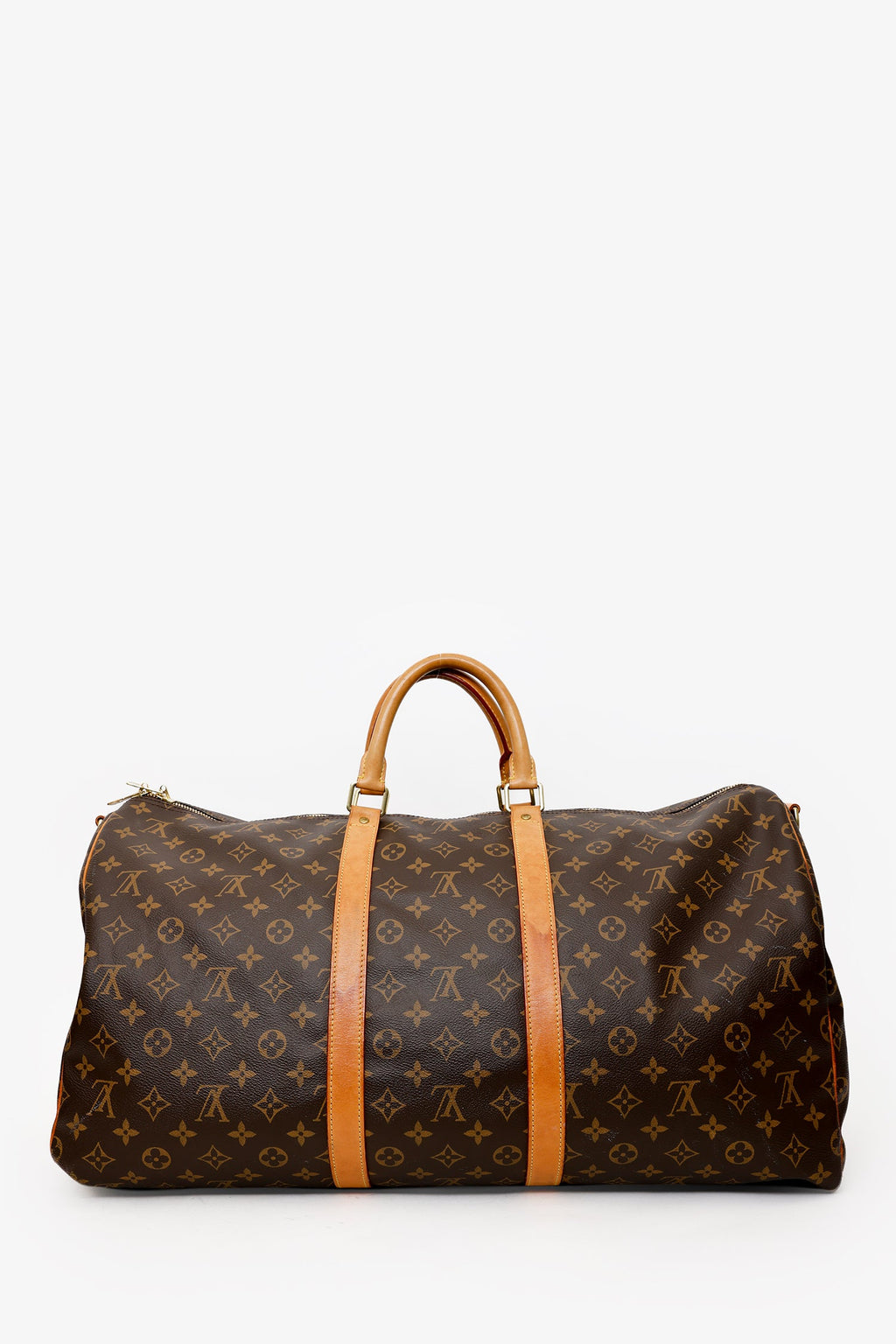 Louis Vuitton 2018 Monogram Canvas/Leather Keepall Bandoulière 55 With Strap