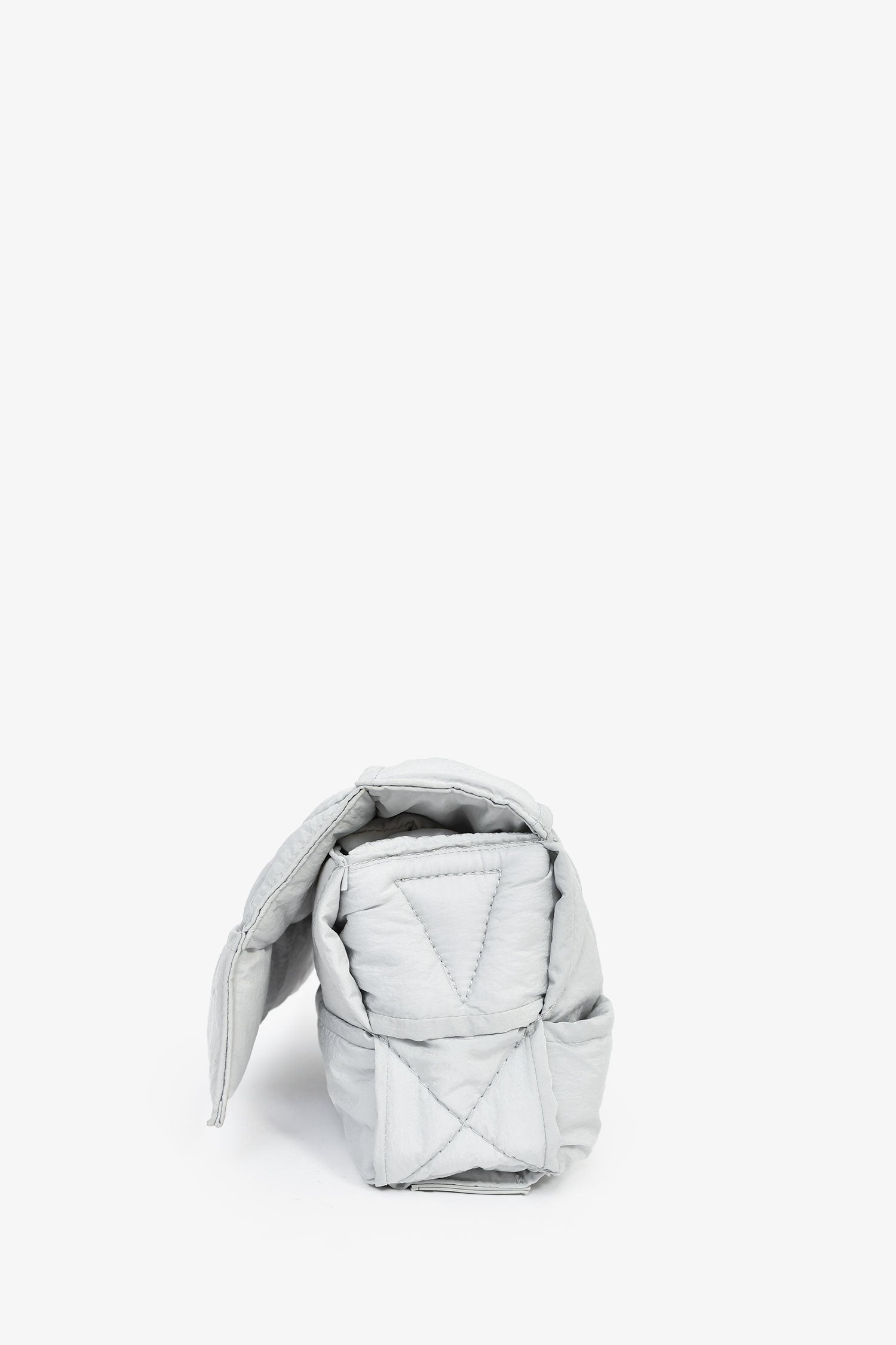 Bottega Veneta Grey Padded Tech Cassette Crossbody Bag