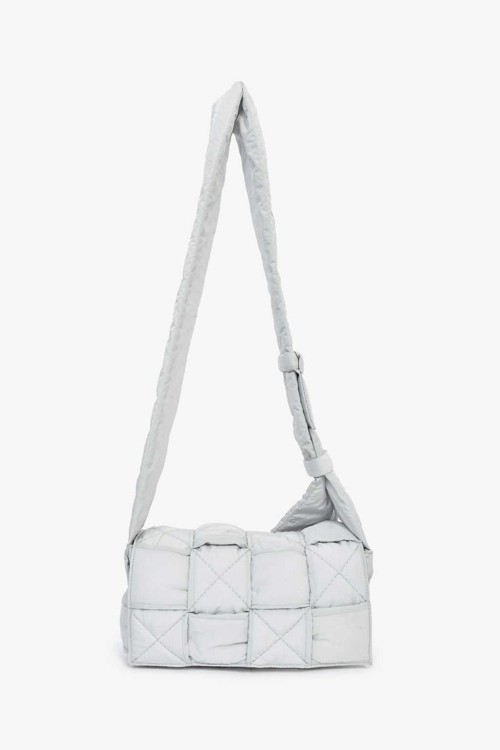 Bottega Veneta Grey Padded Tech Cassette Crossbody Bag