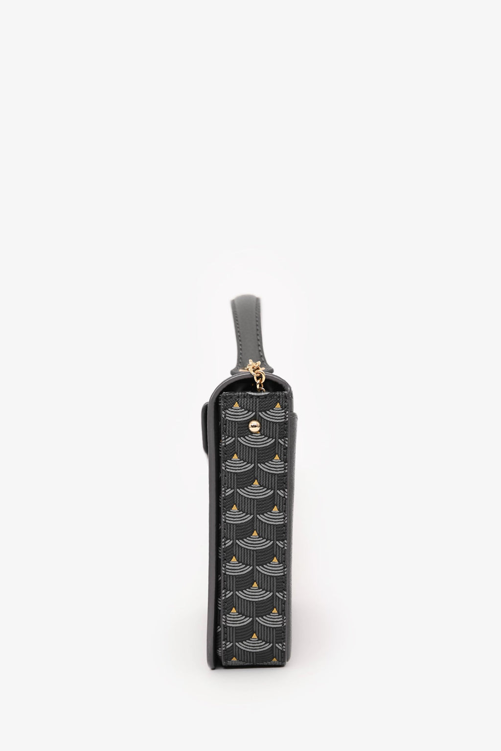 Fauré Le Page Grey Leather Calibre 21 Top Handle with Chain
