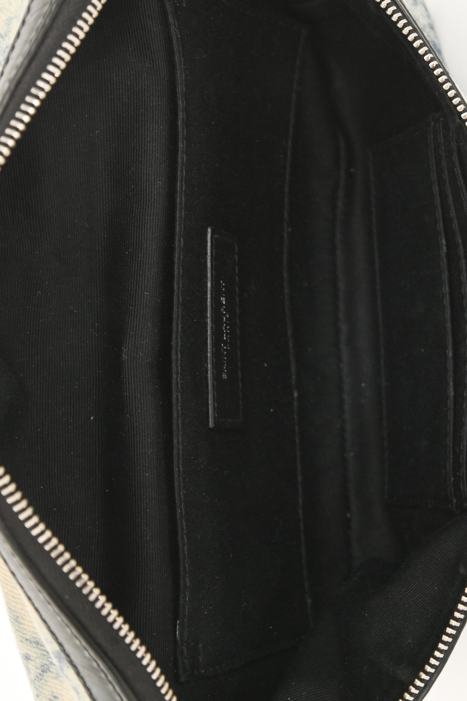Saint Laurent 2020 Faded Blue Bleached Denim Belt Bag