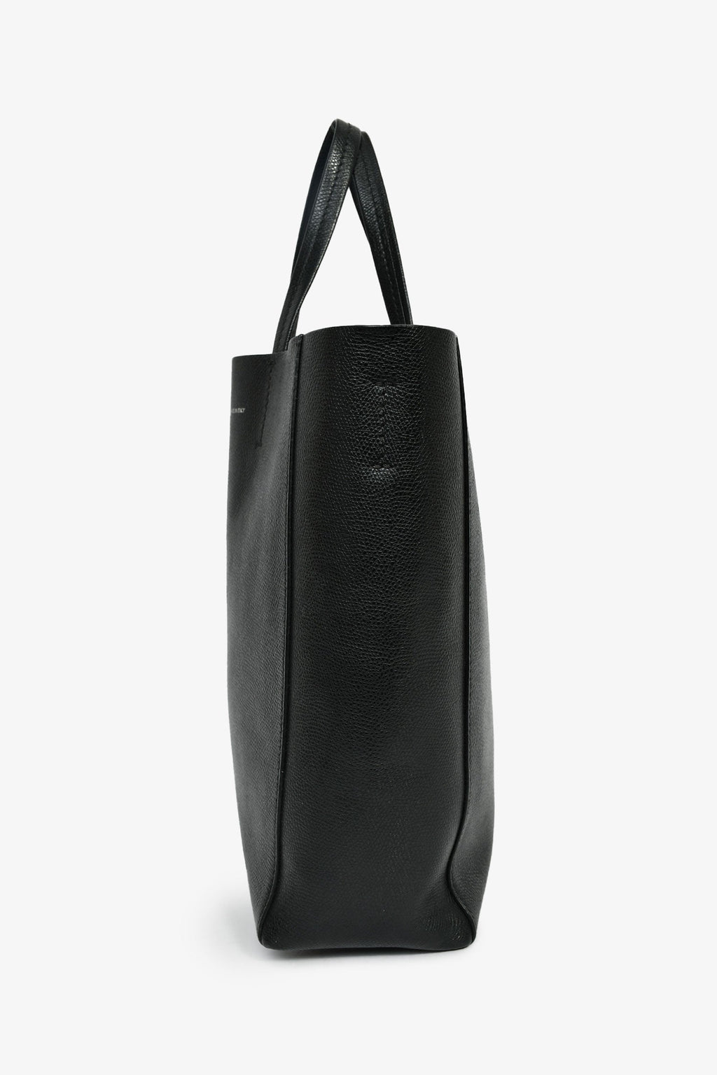 Celine Black Leather Small Vertical Cabas Bag With Strap