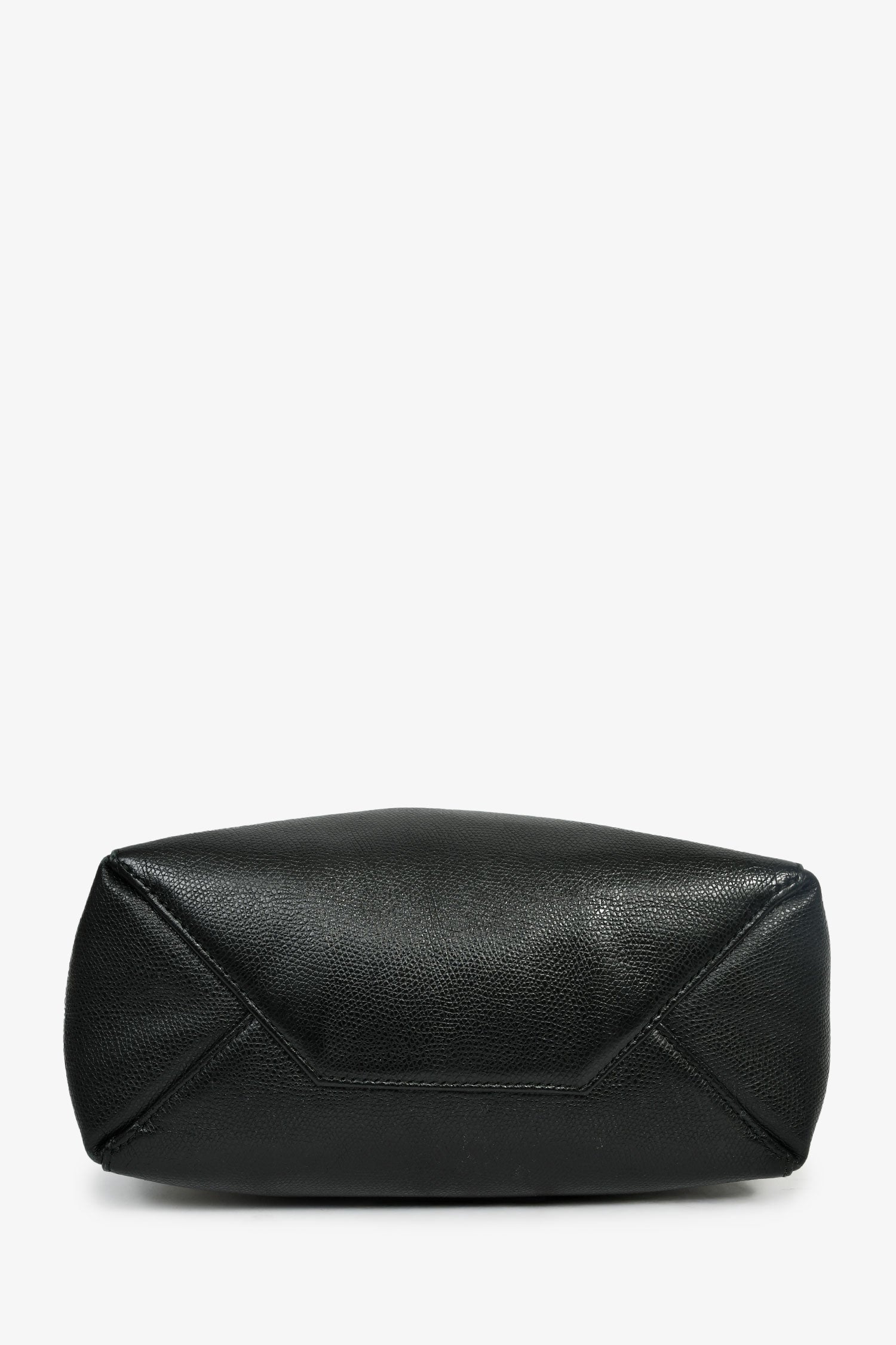 Celine Black Leather Small Vertical Cabas Bag With Strap