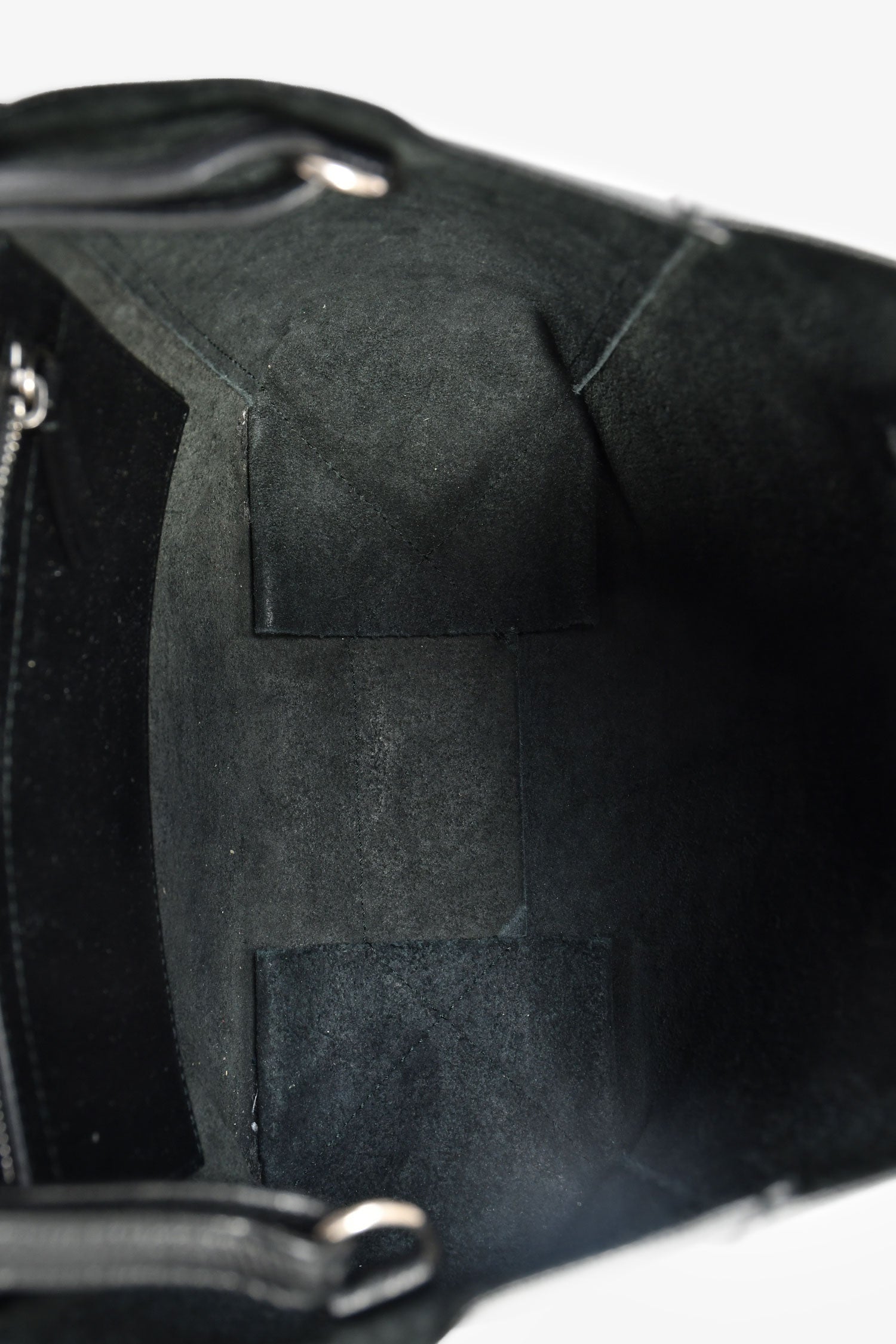 Celine Black Leather Small Vertical Cabas Bag With Strap