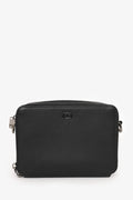 Christian Dior Black Leather CD Icon Zipped Pouch Crossbody Bag