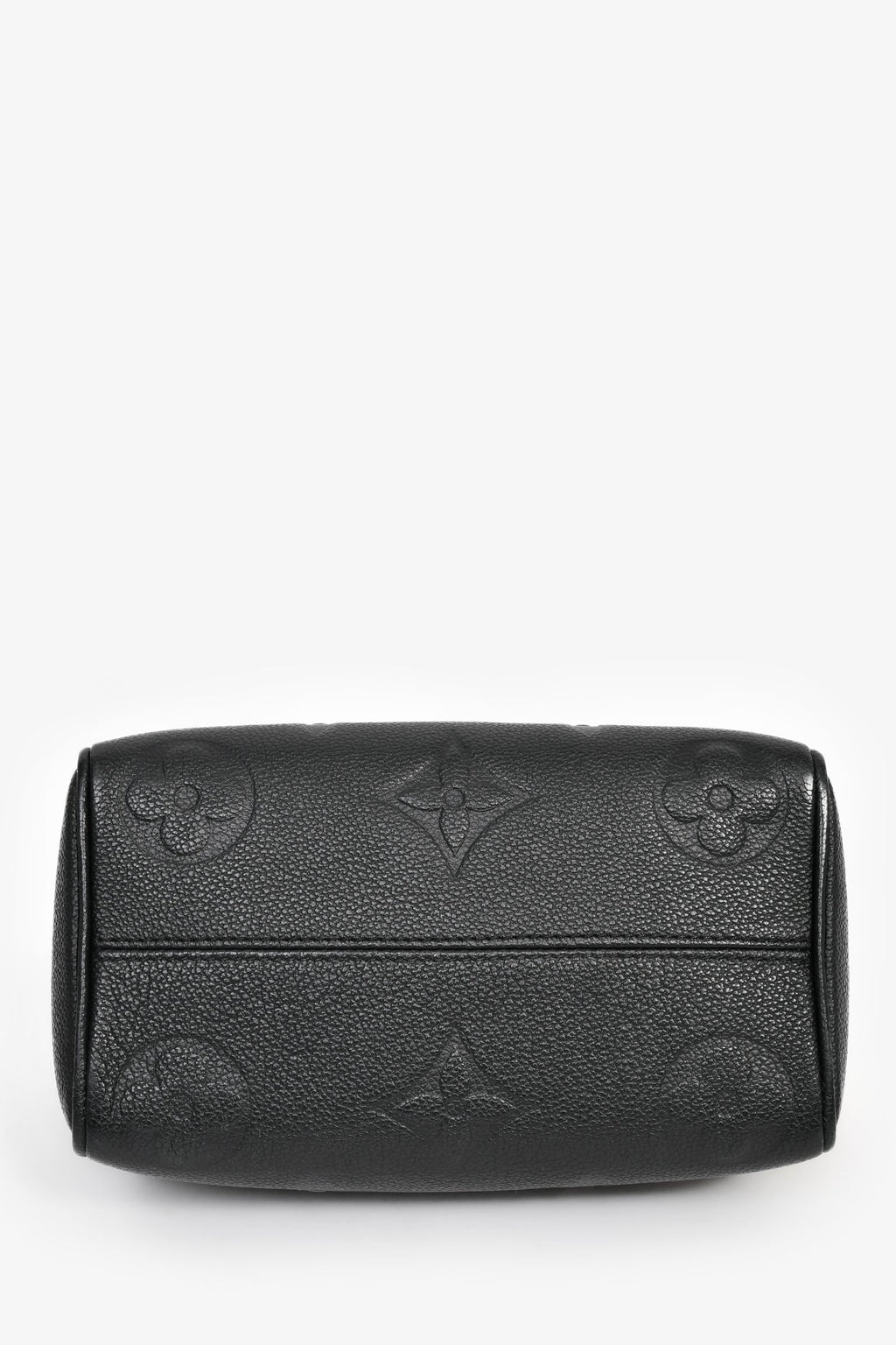 Louis Vuitton Black Monogram Empreinte Leather 'Speedy Bandoulière' 20 Bag with Strap