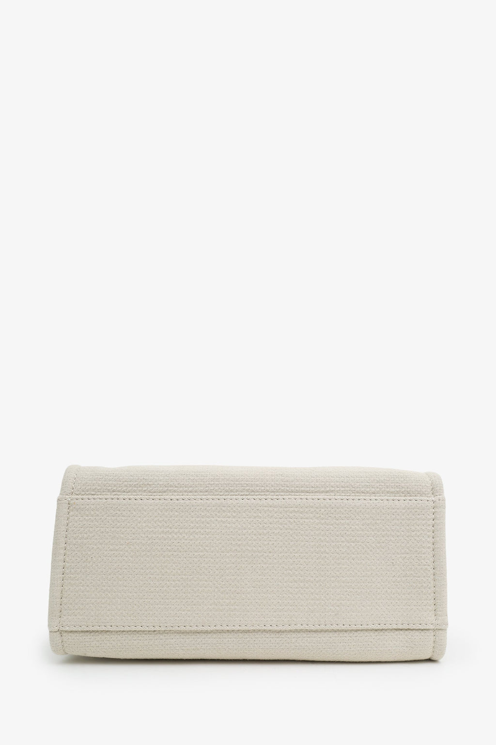 Pre-Loved Chanel™ Beige Canvas Small Deauville Tote With Pouch