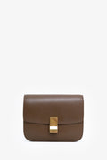 Celine Brown Leather Medium Box Crossbody Bag