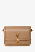 Saint Laurent Brown Leather Small Solferino Crossbody Bag