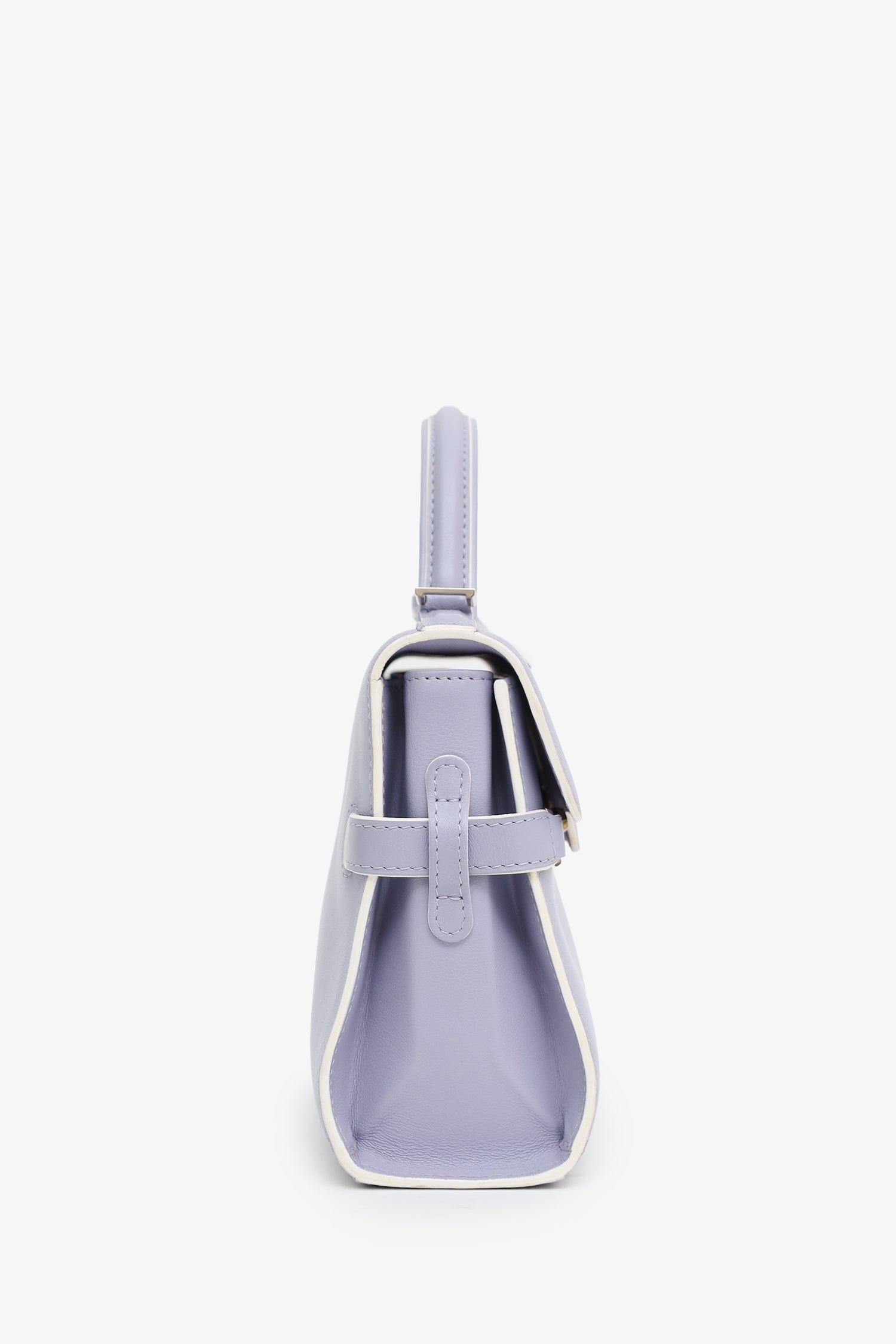 Delvaux Lavender Leather Mini Tempete With Strap