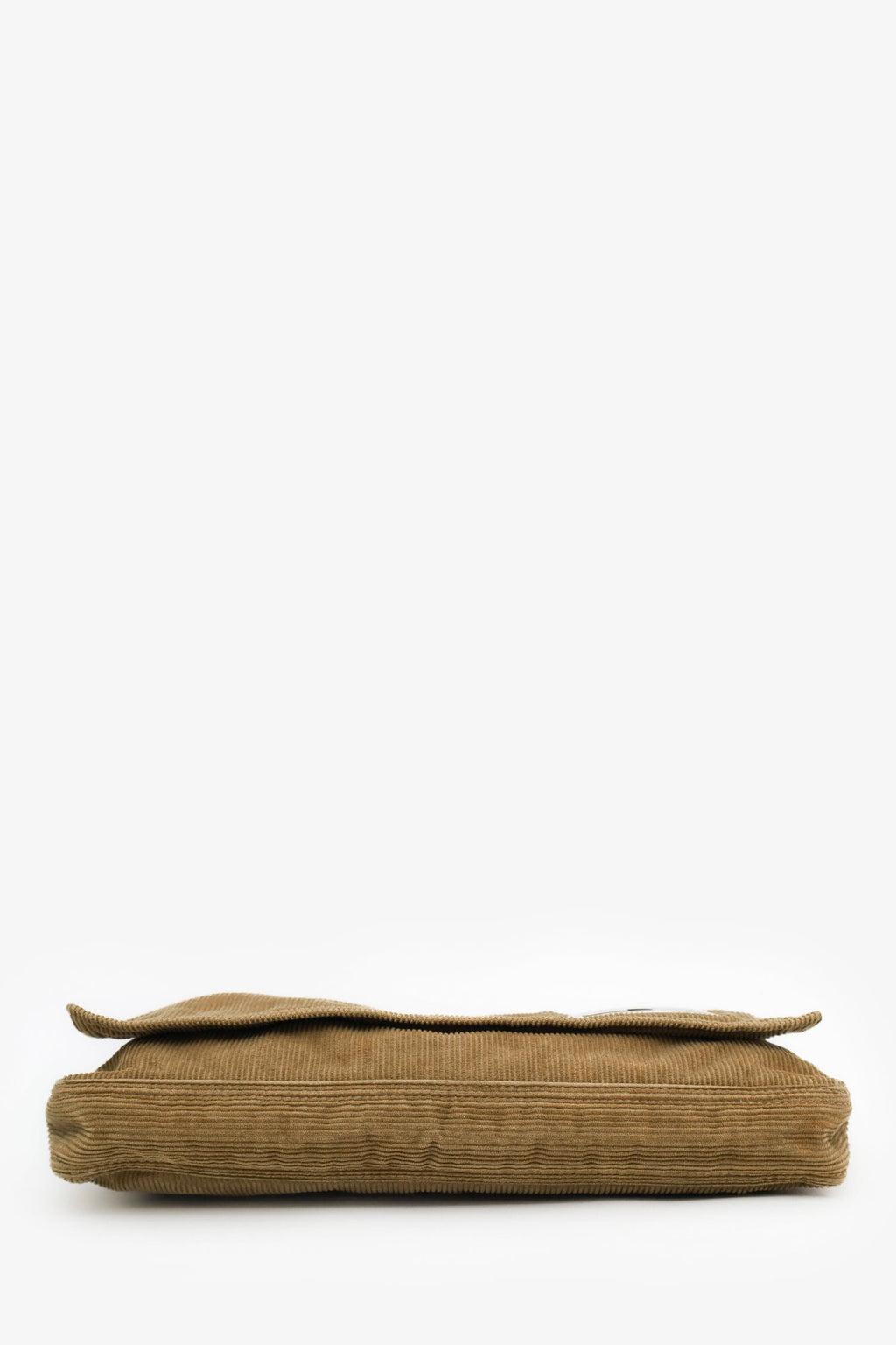 Fendi Brown Corduroy FF Flap Pochette