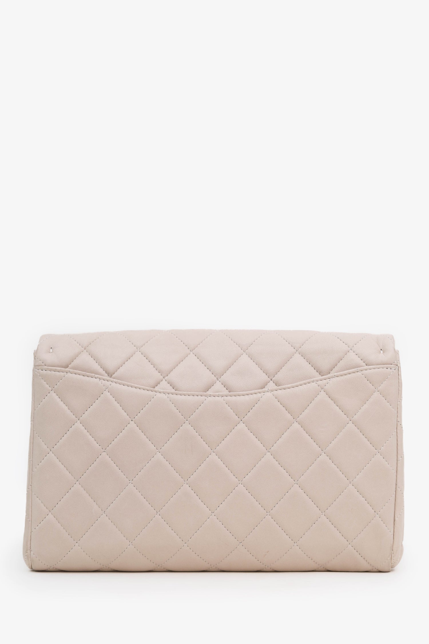 Pre-Loved Chanel™ Pink Quilted Lambskin Clutch on Chain