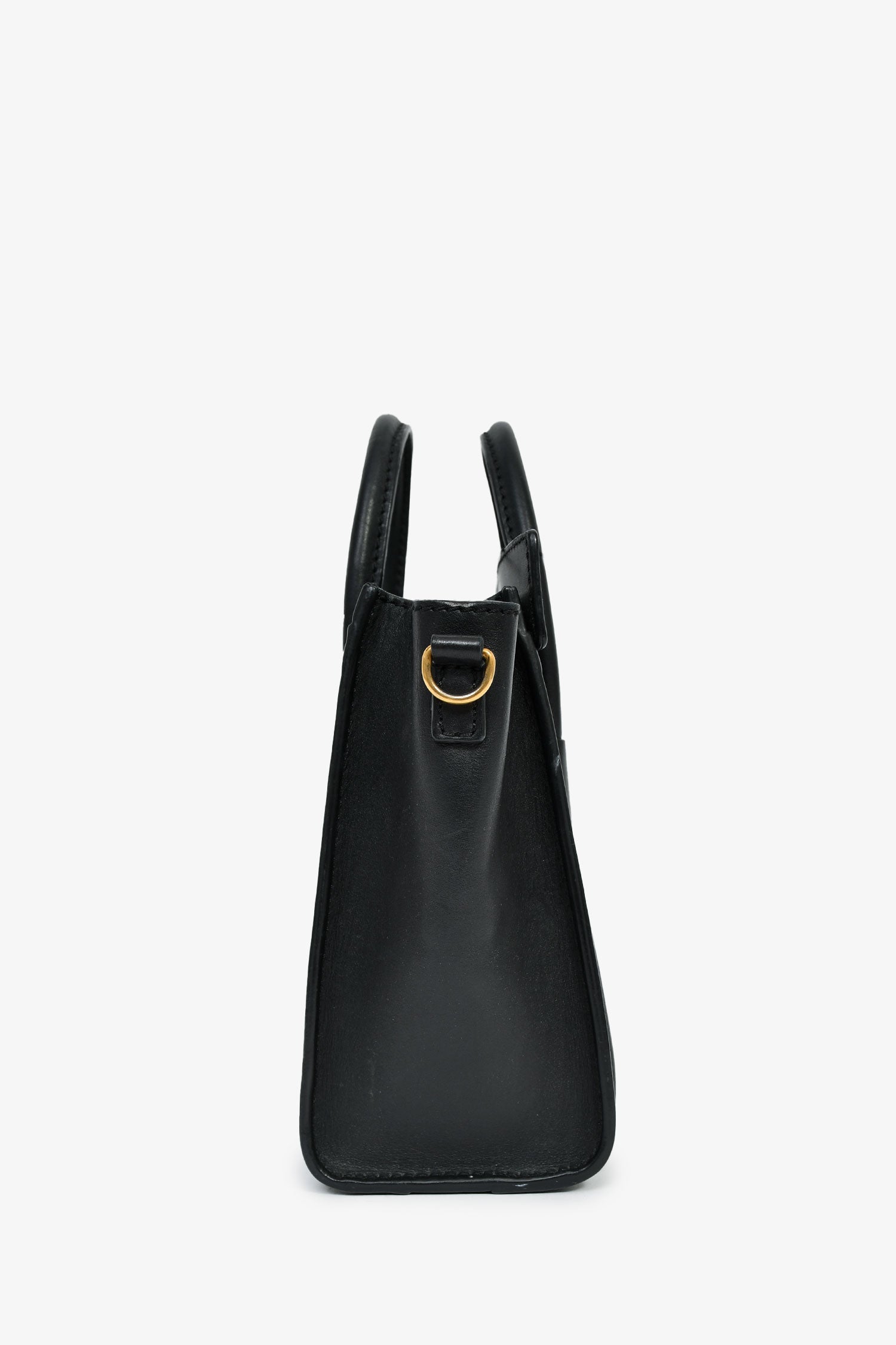 Celine Black Smooth Calfskin Mini Luggage Tote