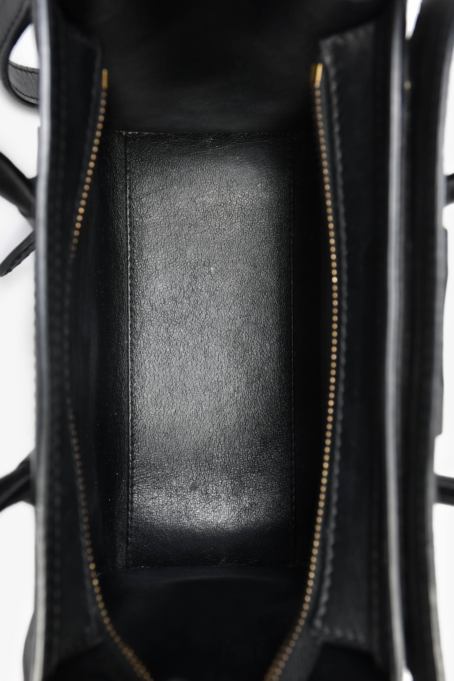 Celine Black Smooth Calfskin Mini Luggage Tote