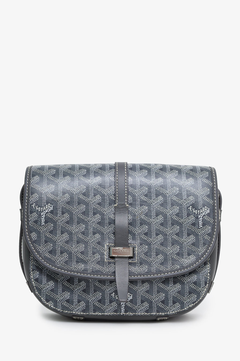 Goyard Grey Goyardine Belvedere II PM Messenger Bag