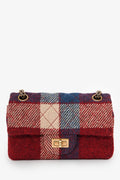 Pre-Loved Chanel™ 2015-16 Red Tweed Patterned 2.55 224 Double Flap Bag