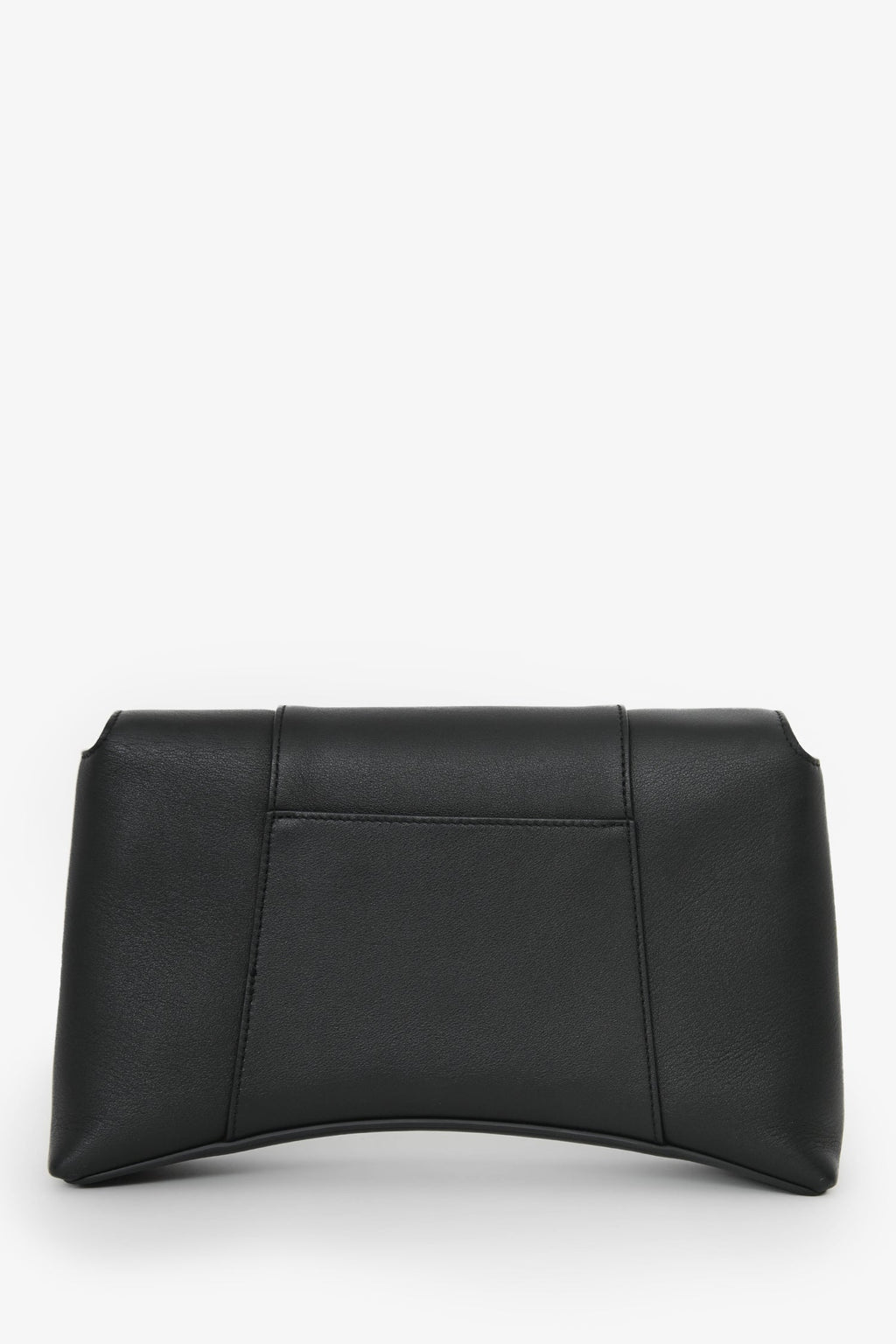 Balenciaga Black Leather Downtown Shoulder Bag