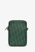 Christian Dior 2021 Green Oblique Leather Men's World Tour Crossbody Bag