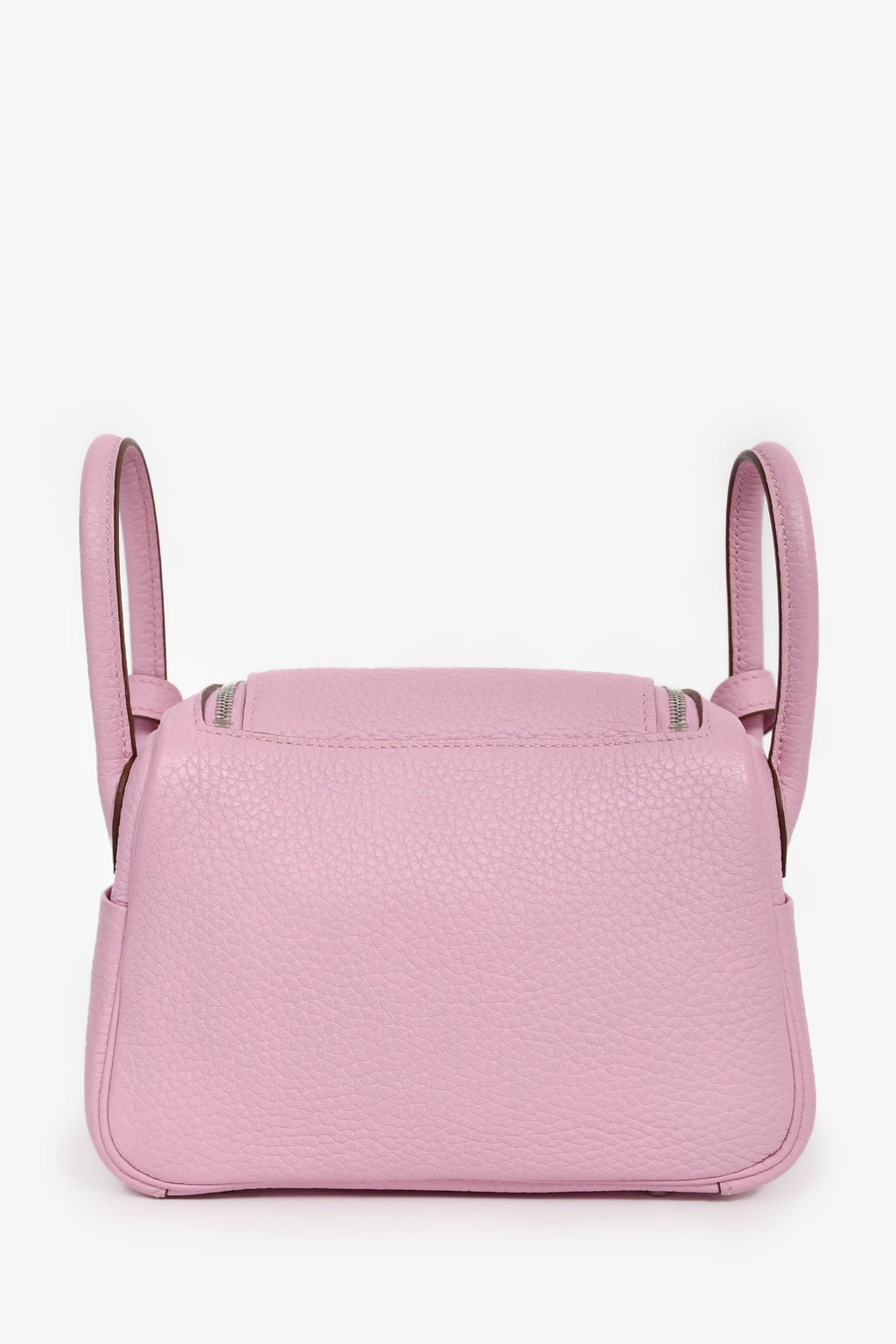Hermès 2022 Mauve Sylvestre Clemence Leather Mini Lindy