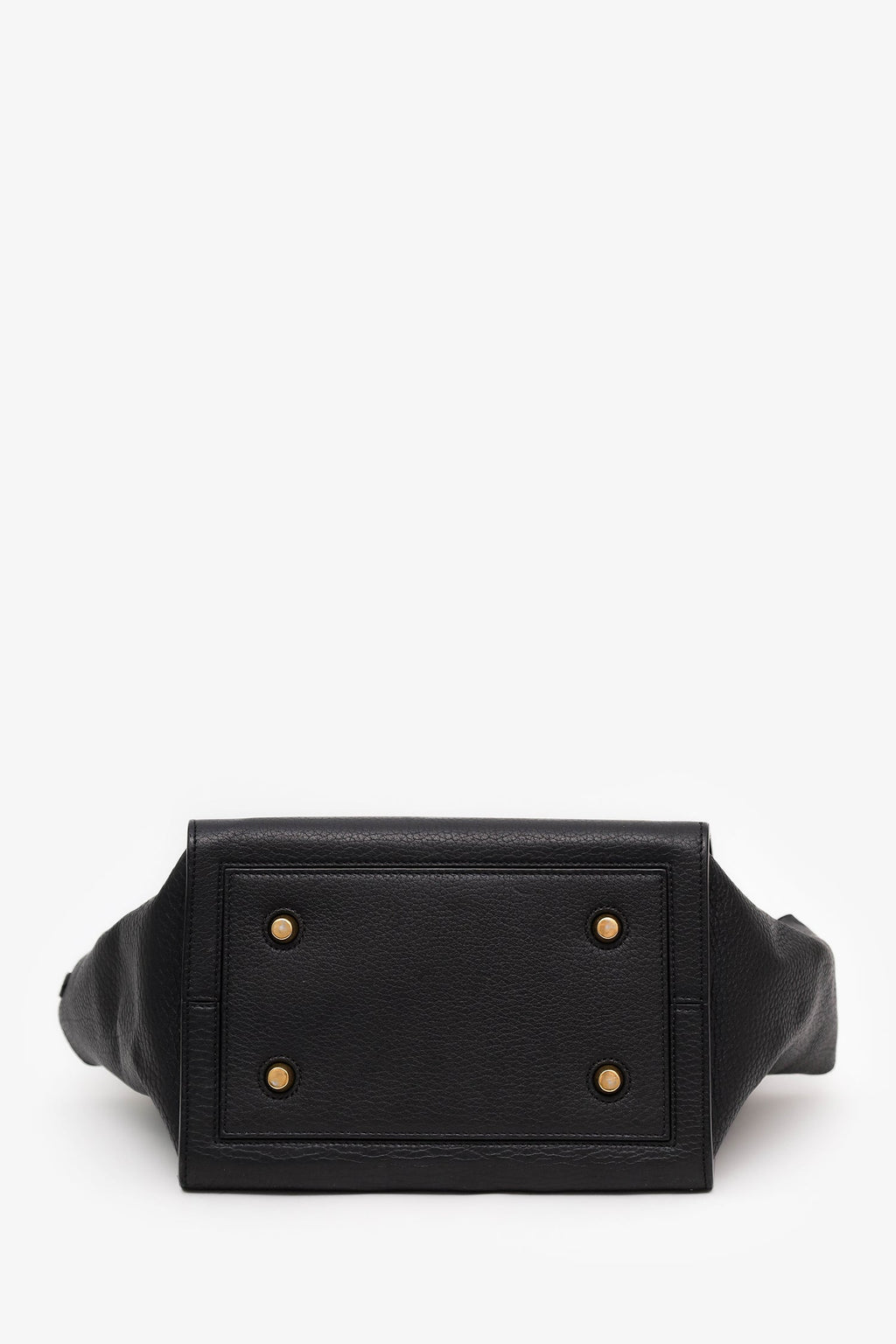 Celine Black Grained Calfskin Medium Tie Knot Tote Bag