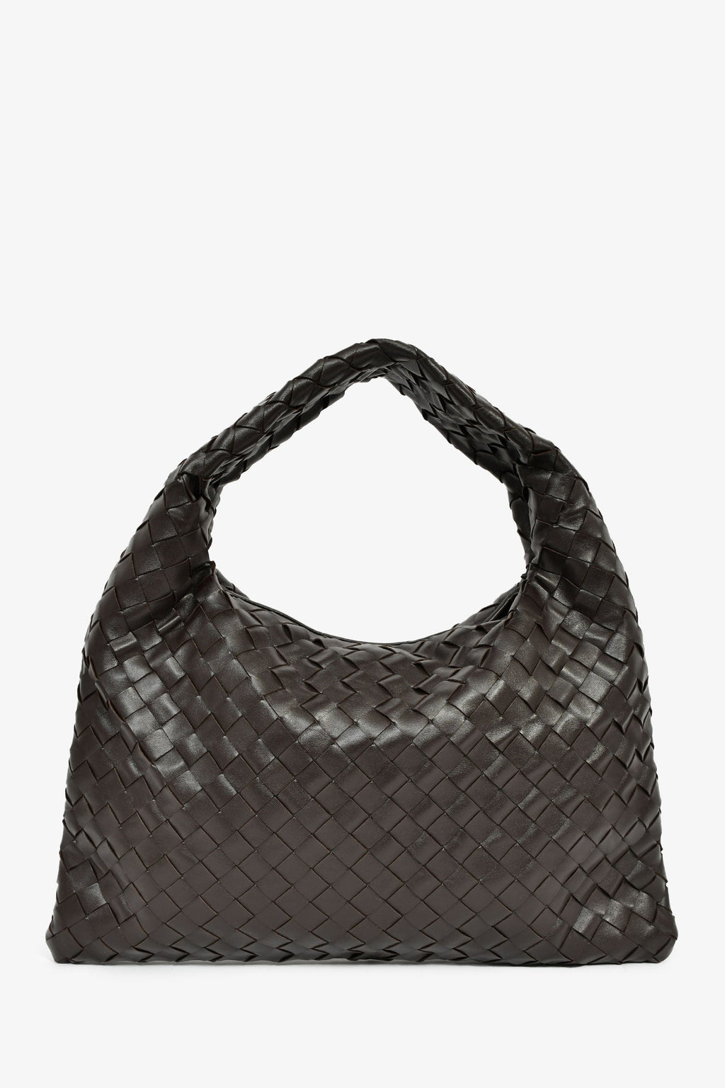 Bottega Veneta Brown Intrecciato Leather Small Hop Bag
