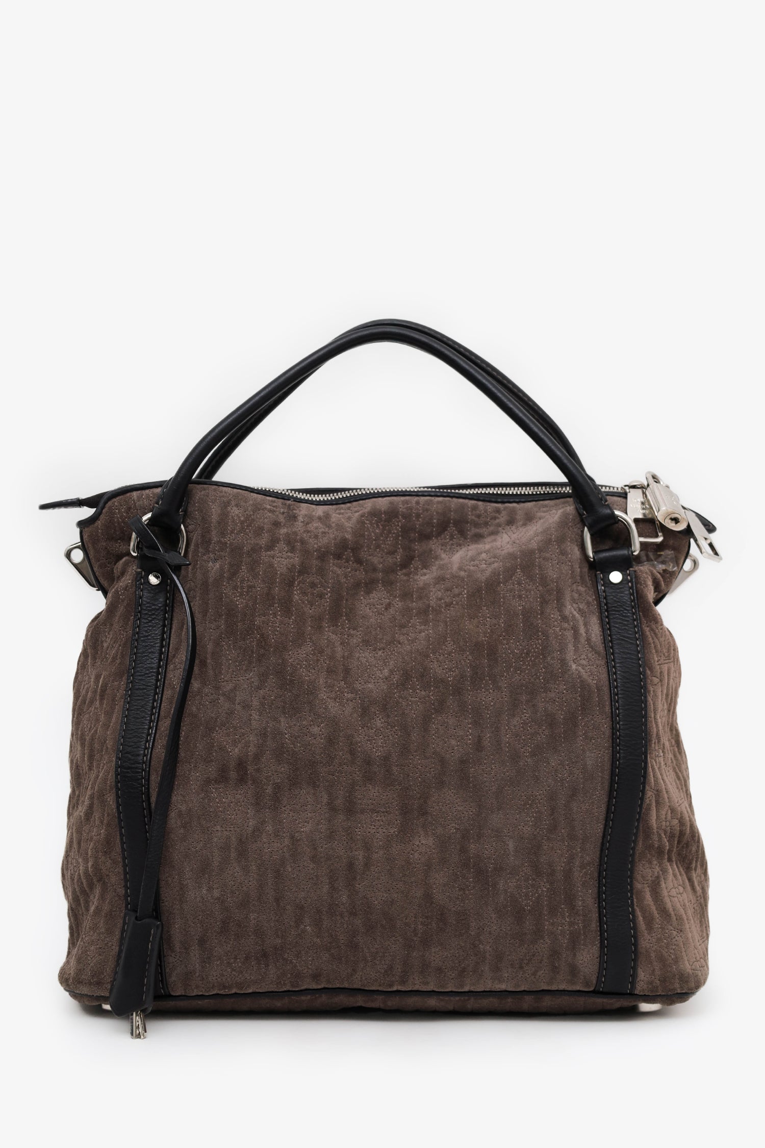 Louis Vuitton Brown Suede LV Monogram Antheia Ixia PM With Strap