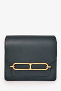 Hermès 2018 Dark Green Leather Roulis 18 Crossbody Bag