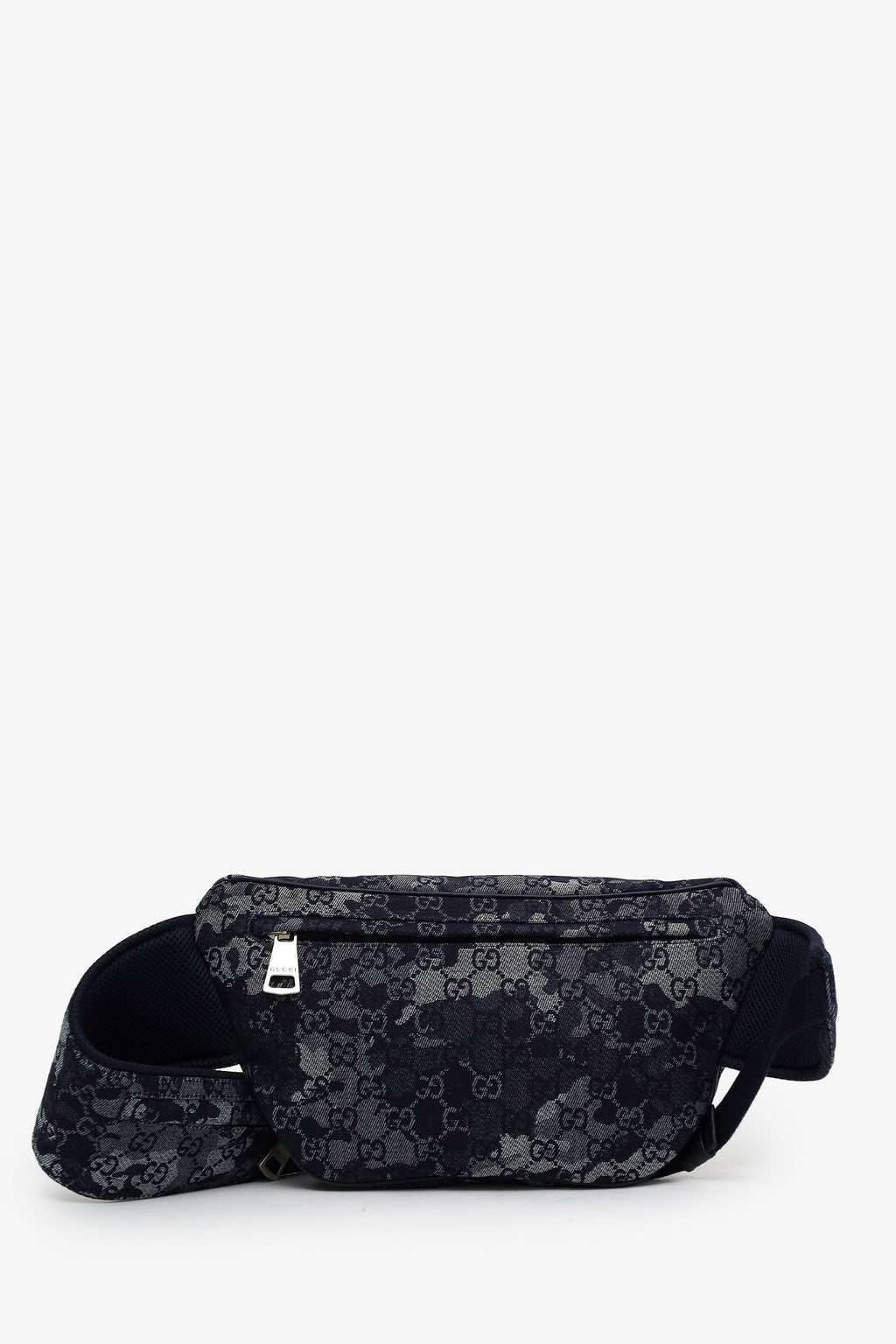 Gucci Navy Denim Camouflage Belt Bag