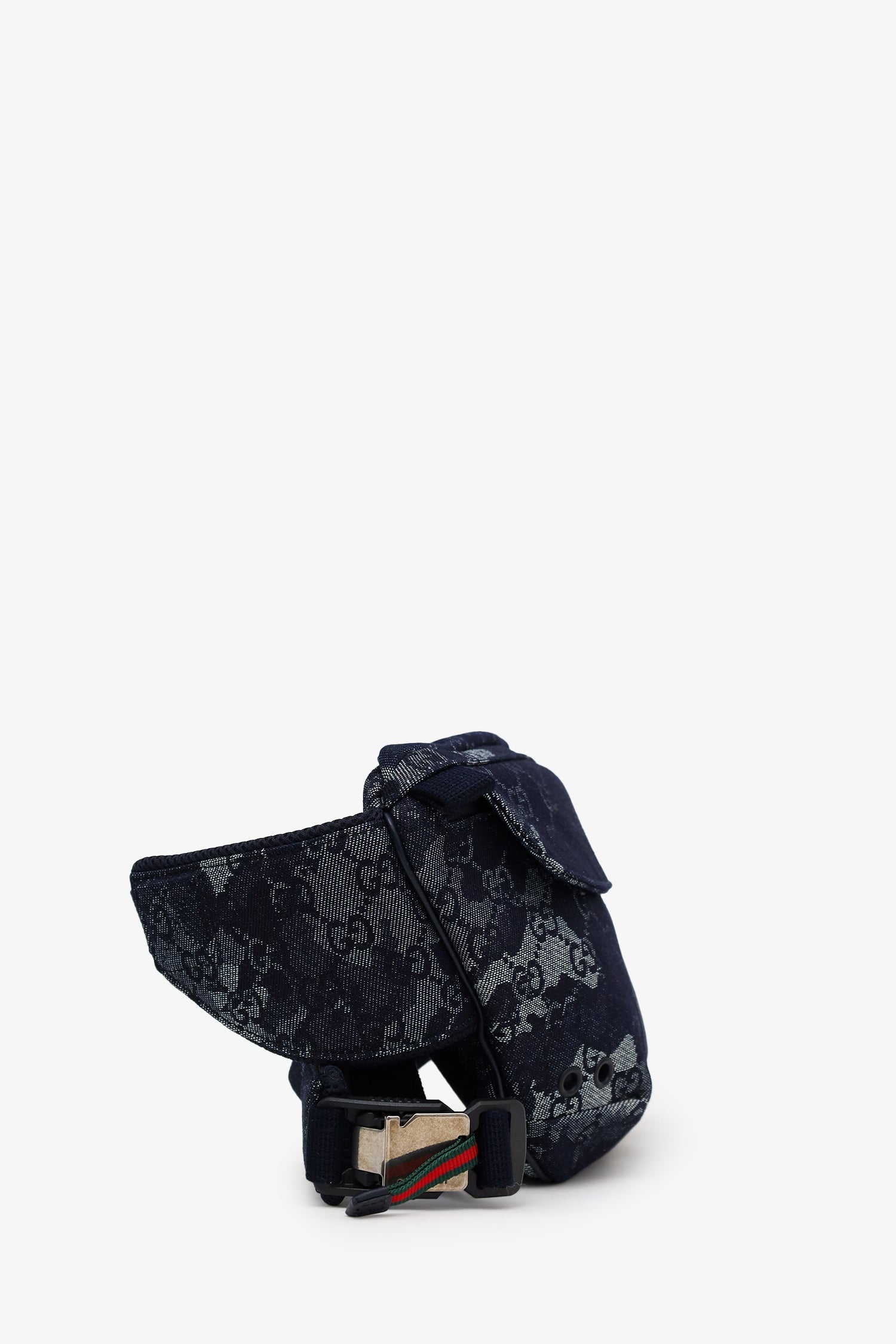 Gucci Navy Denim Camouflage Belt Bag