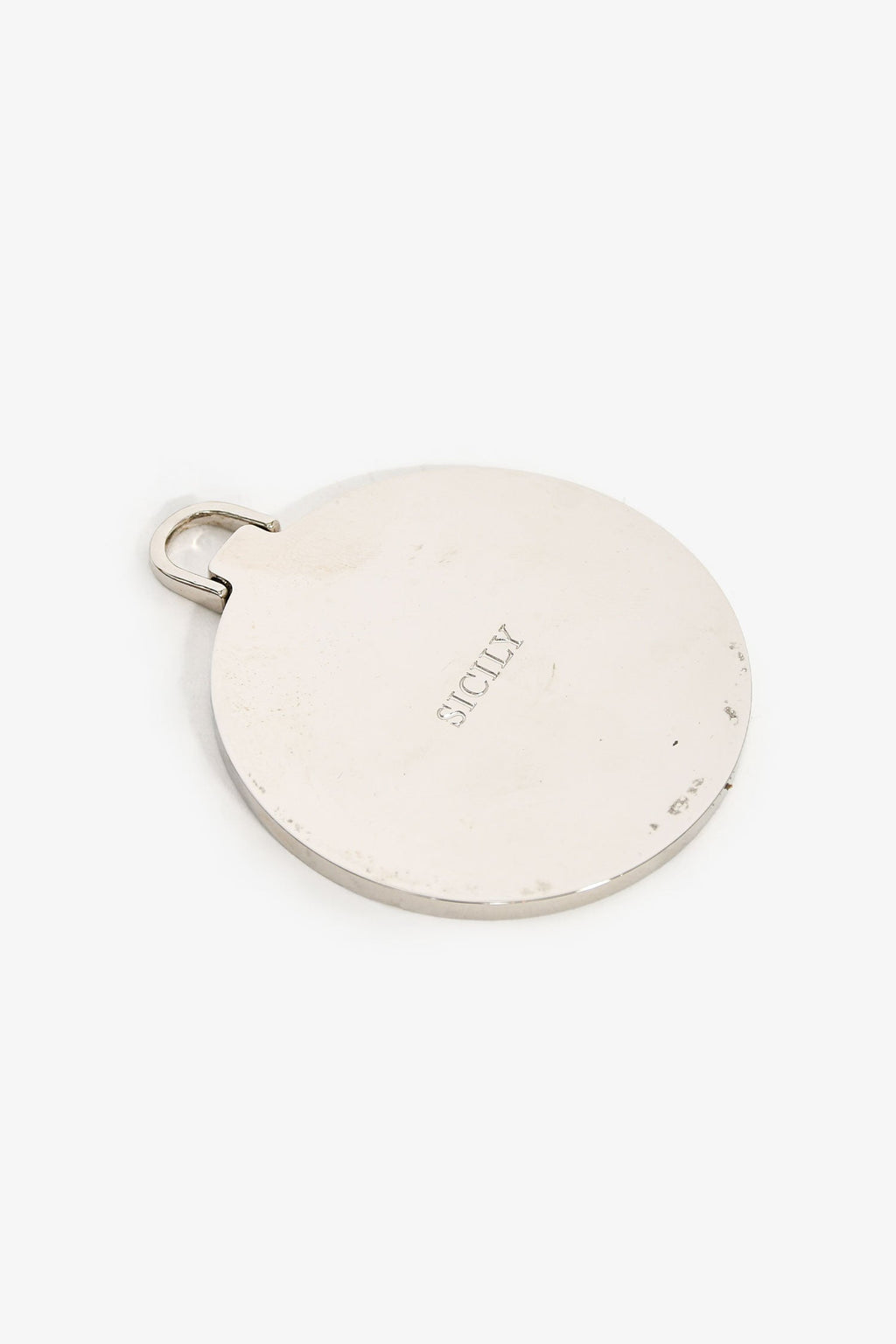 Dolce & Gabbana Grey/Pink/Green Leather Wallet on Chain Bag