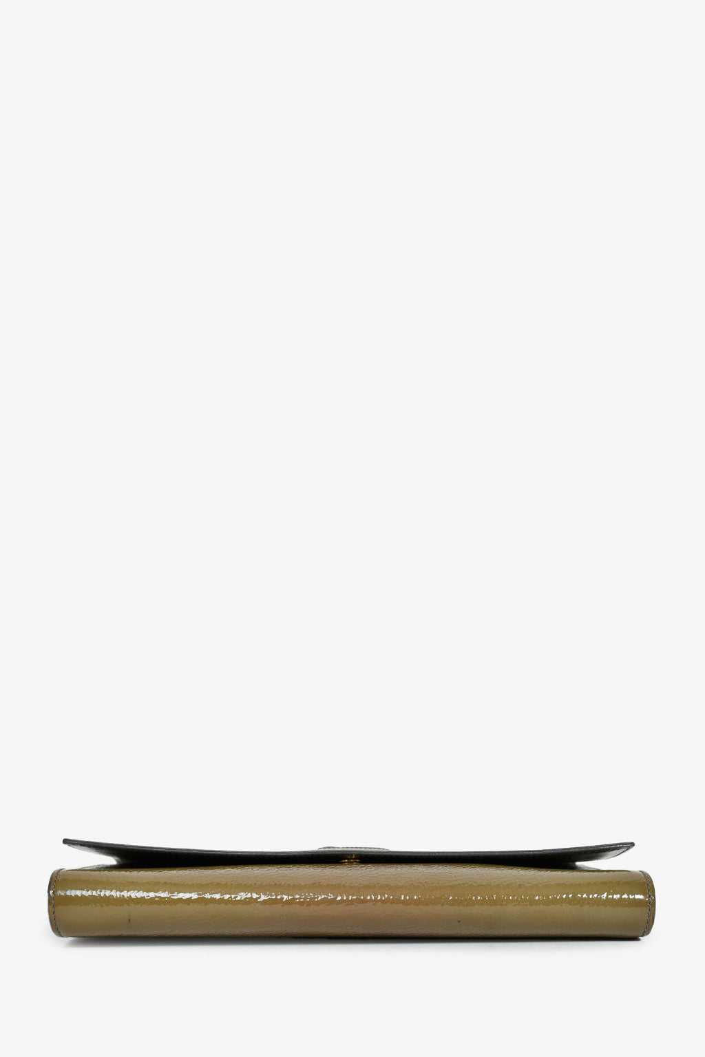 Saint Laurent Green Patent Leather 'Belle De Jour' Clutch