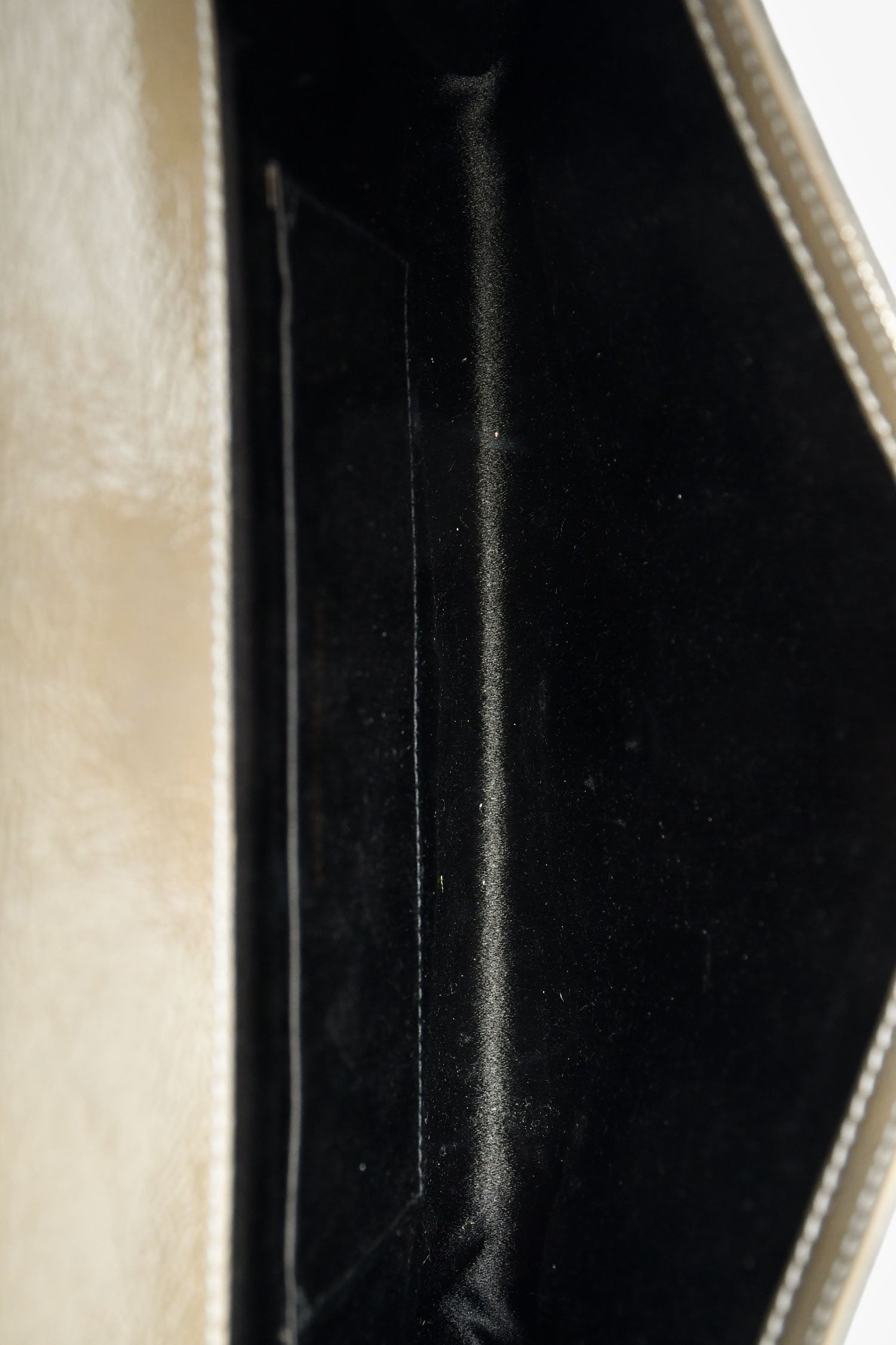 Saint Laurent Green Patent Leather 'Belle De Jour' Clutch