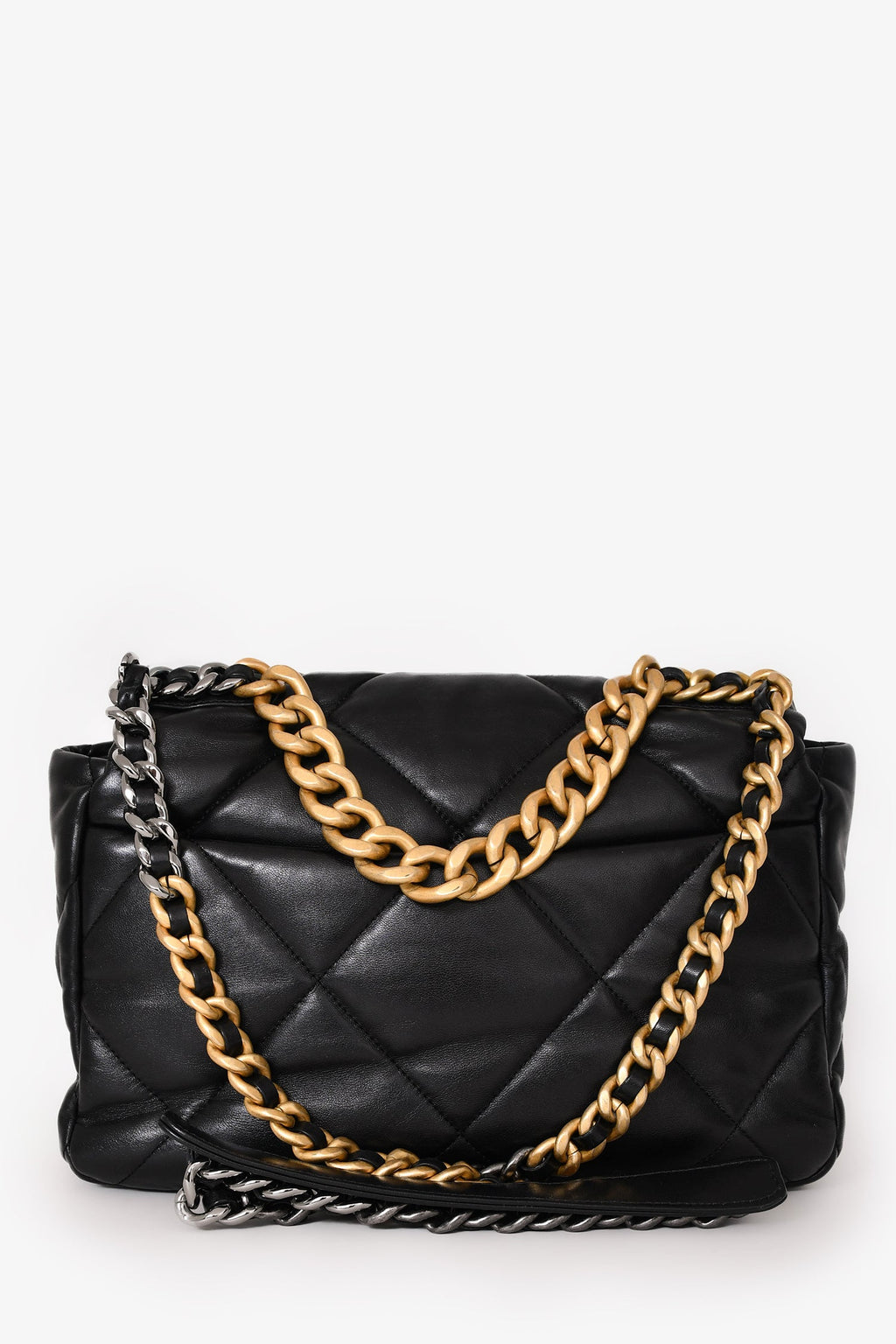 Pre-Loved Chanel™ Black Leather 19 Flap Bag