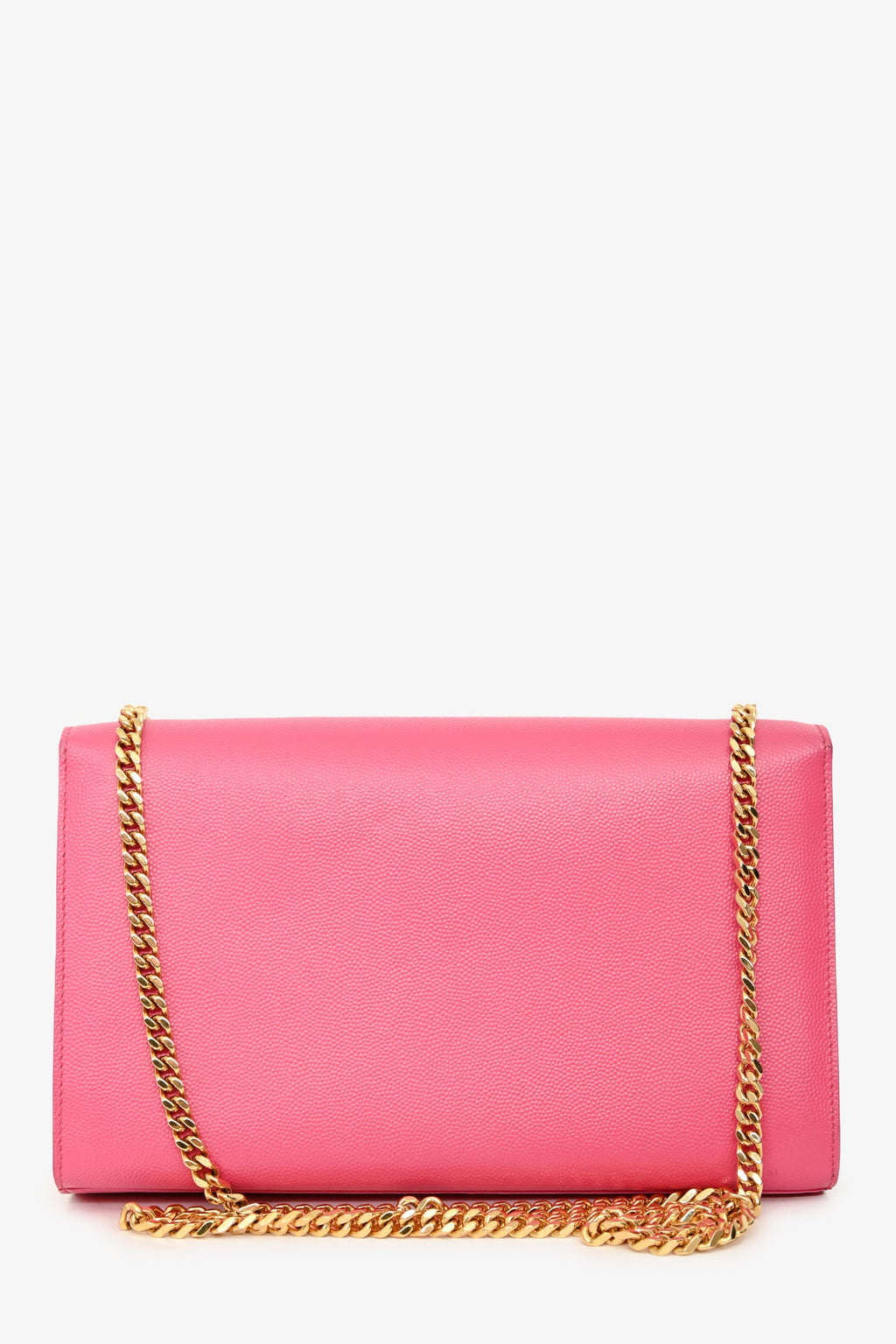 Saint Laurent Pink Leather Monogram Medium Kate Shoulder Bag