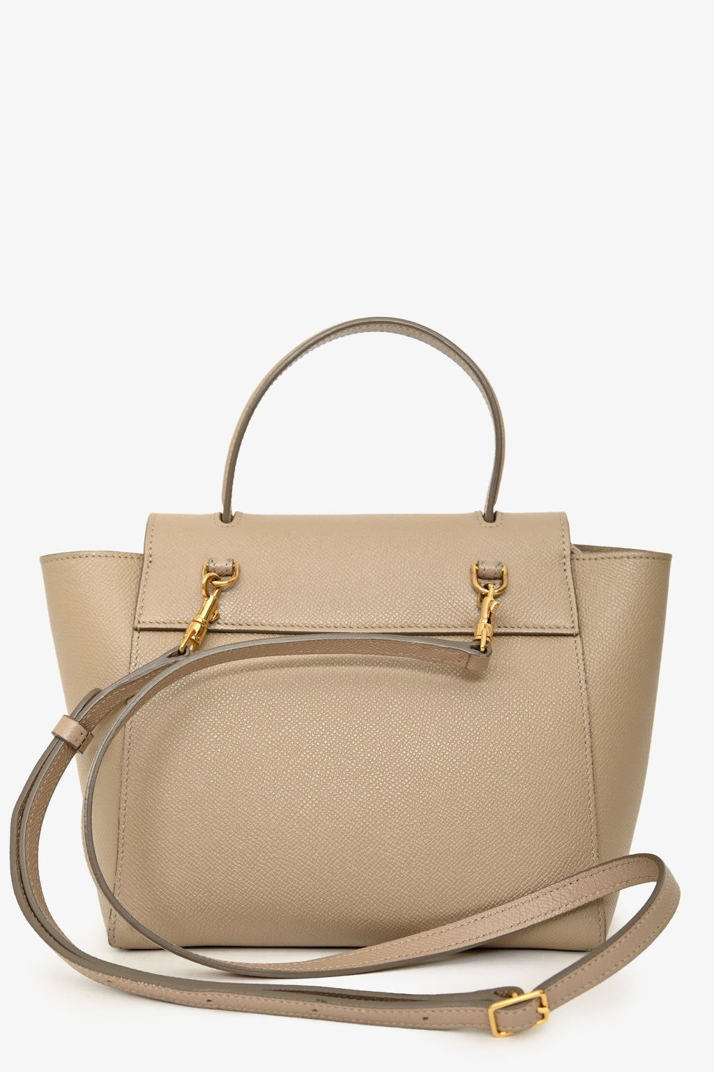 Celine 2022 Beige Grained Calfskin Nano Belt Bag