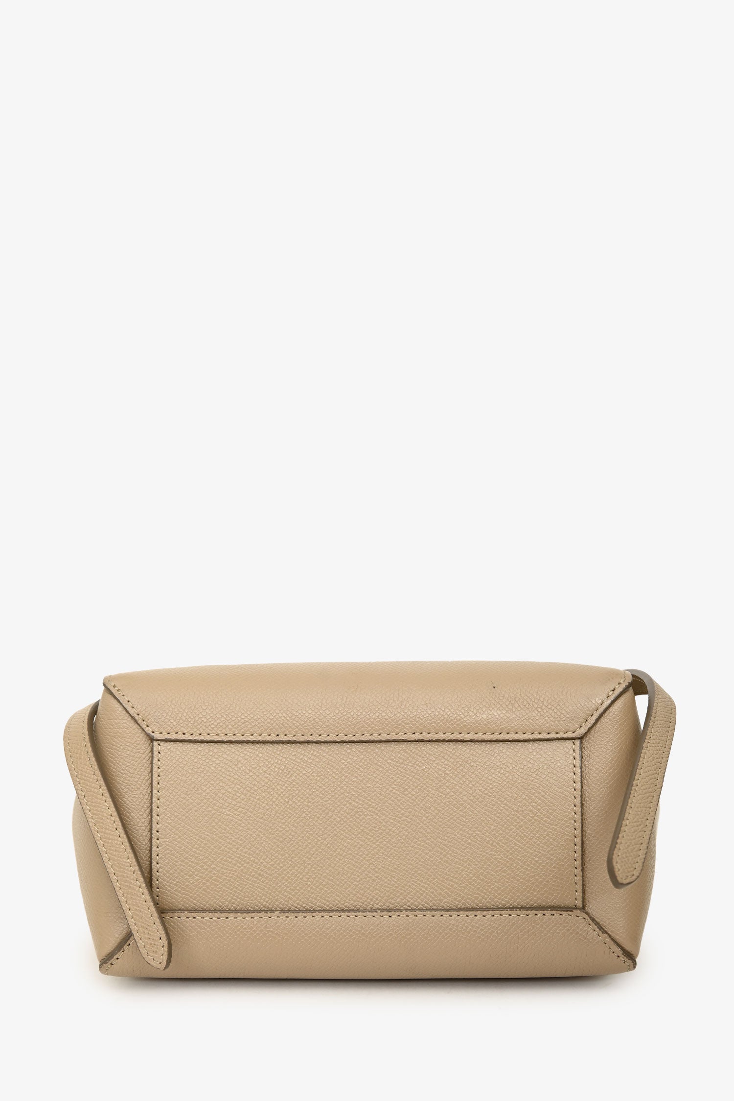 Celine 2022 Beige Grained Calfskin Nano Belt Bag