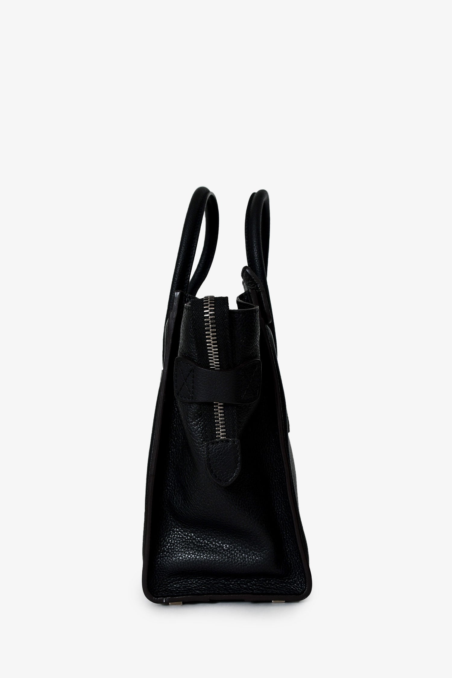 Celine 2012 Black Leather Micro Luggage Bag