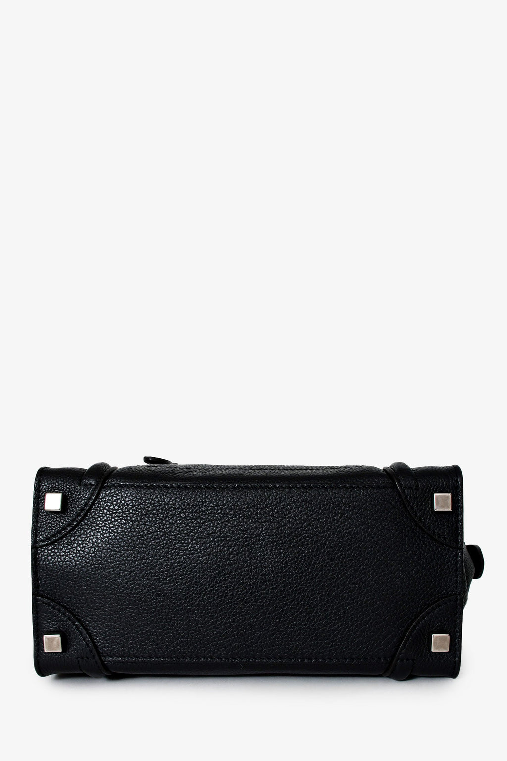 Celine 2012 Black Leather Micro Luggage Bag