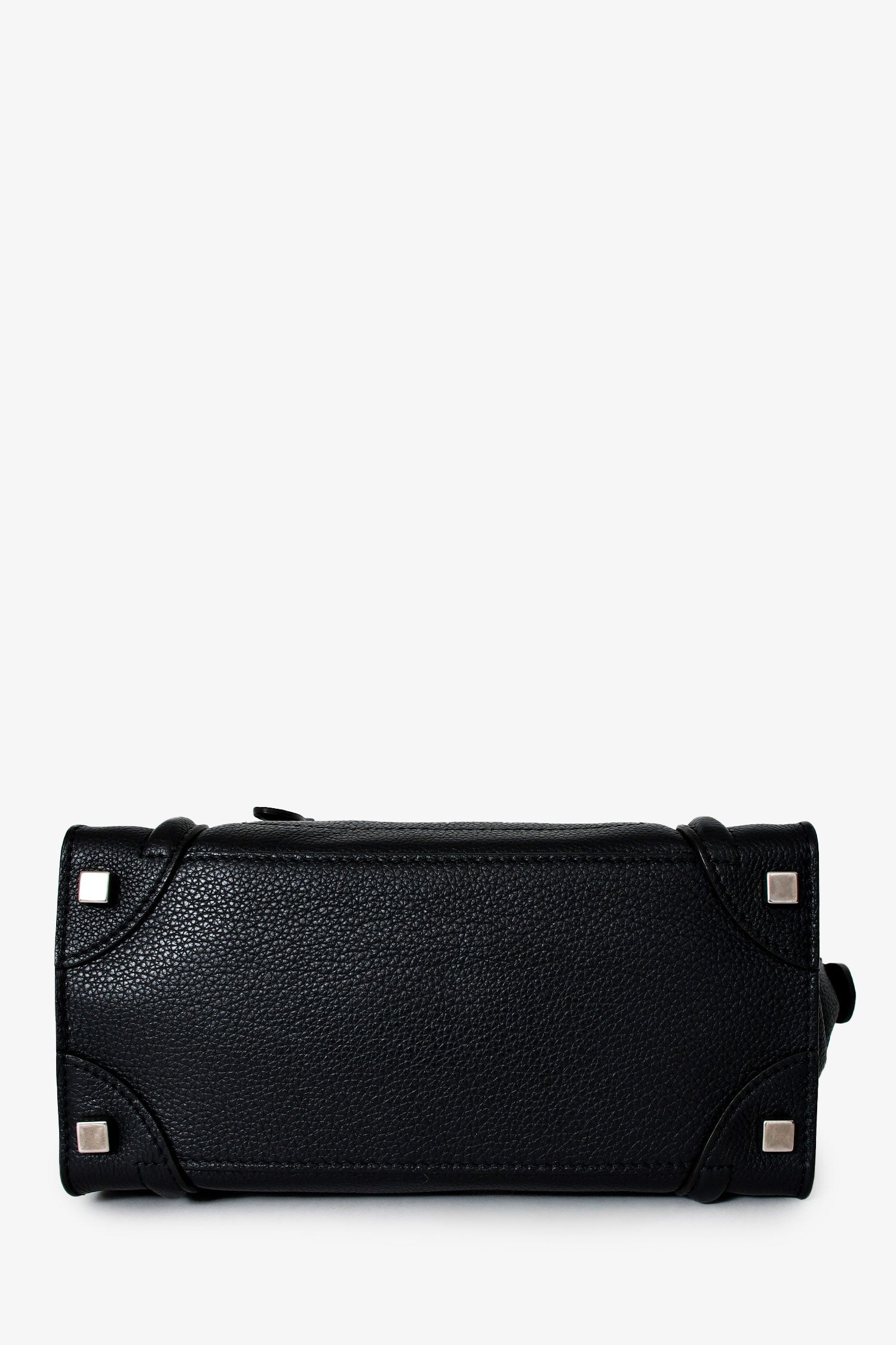 Celine 2012 Black Leather Micro Luggage Bag