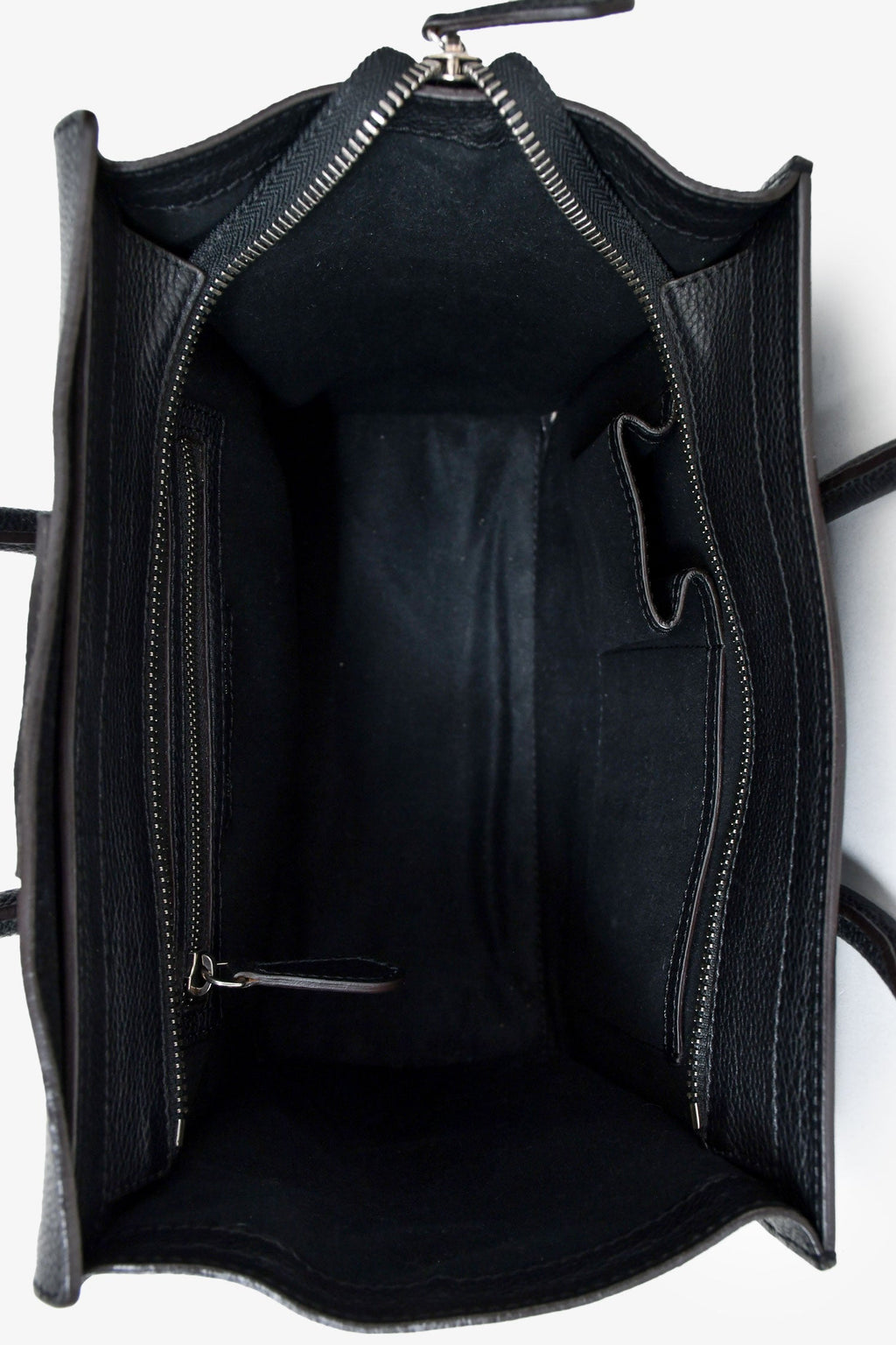 Celine 2012 Black Leather Micro Luggage Bag