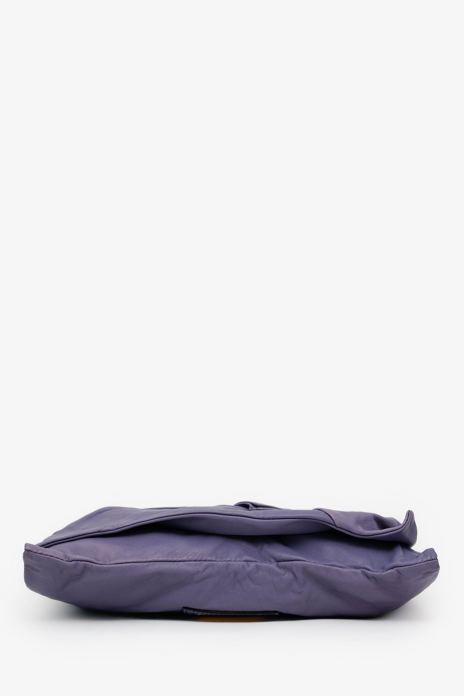 Valentino Purple Leather Twist Shoulder Bag