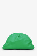 Bottega Veneta Emerald Green Leather Large Classic Pouch