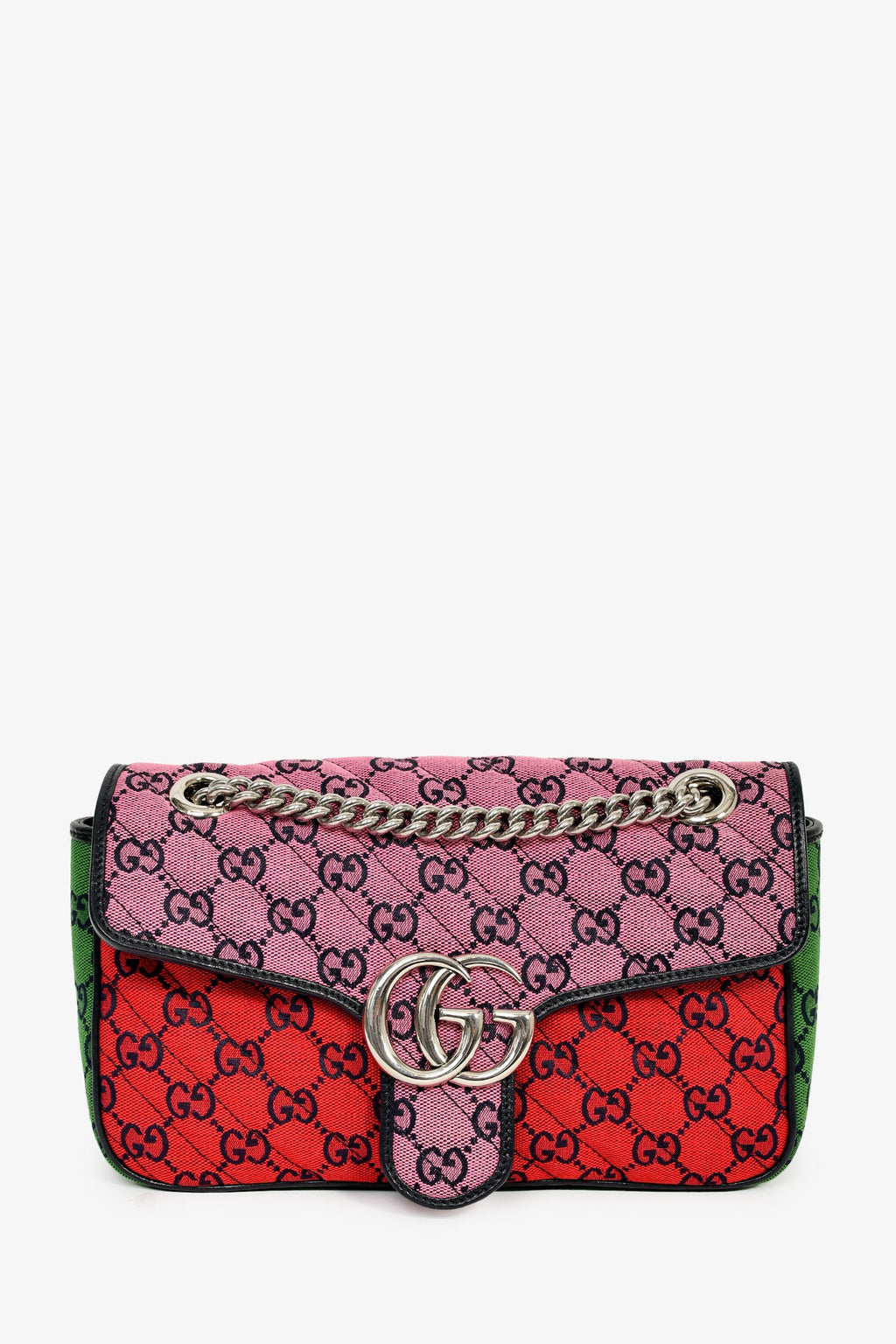 Gucci Multicolour Canvas Marmont GG Medium Crossbody Bag