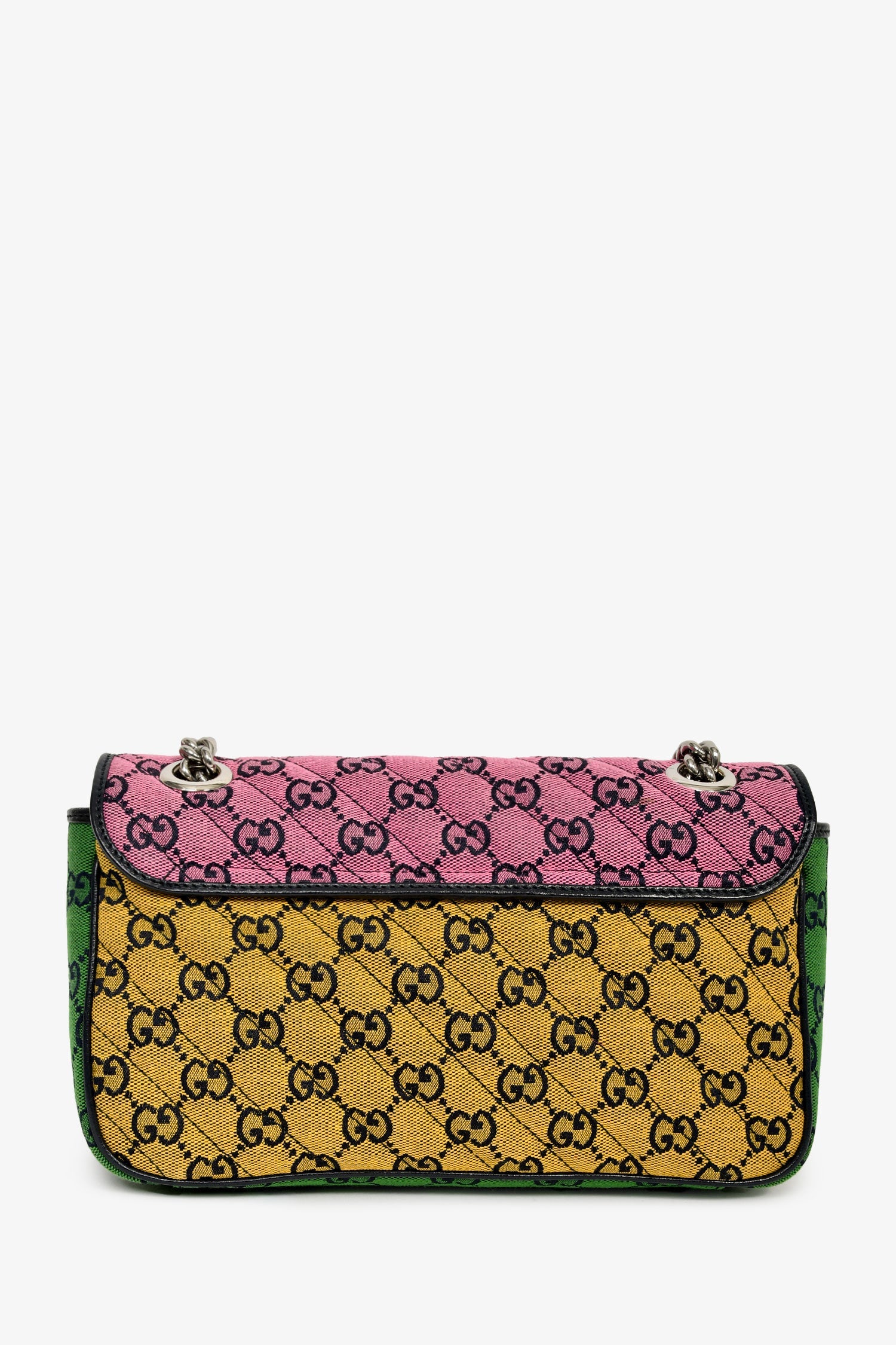Gucci Multicolour Canvas Marmont GG Medium Crossbody Bag