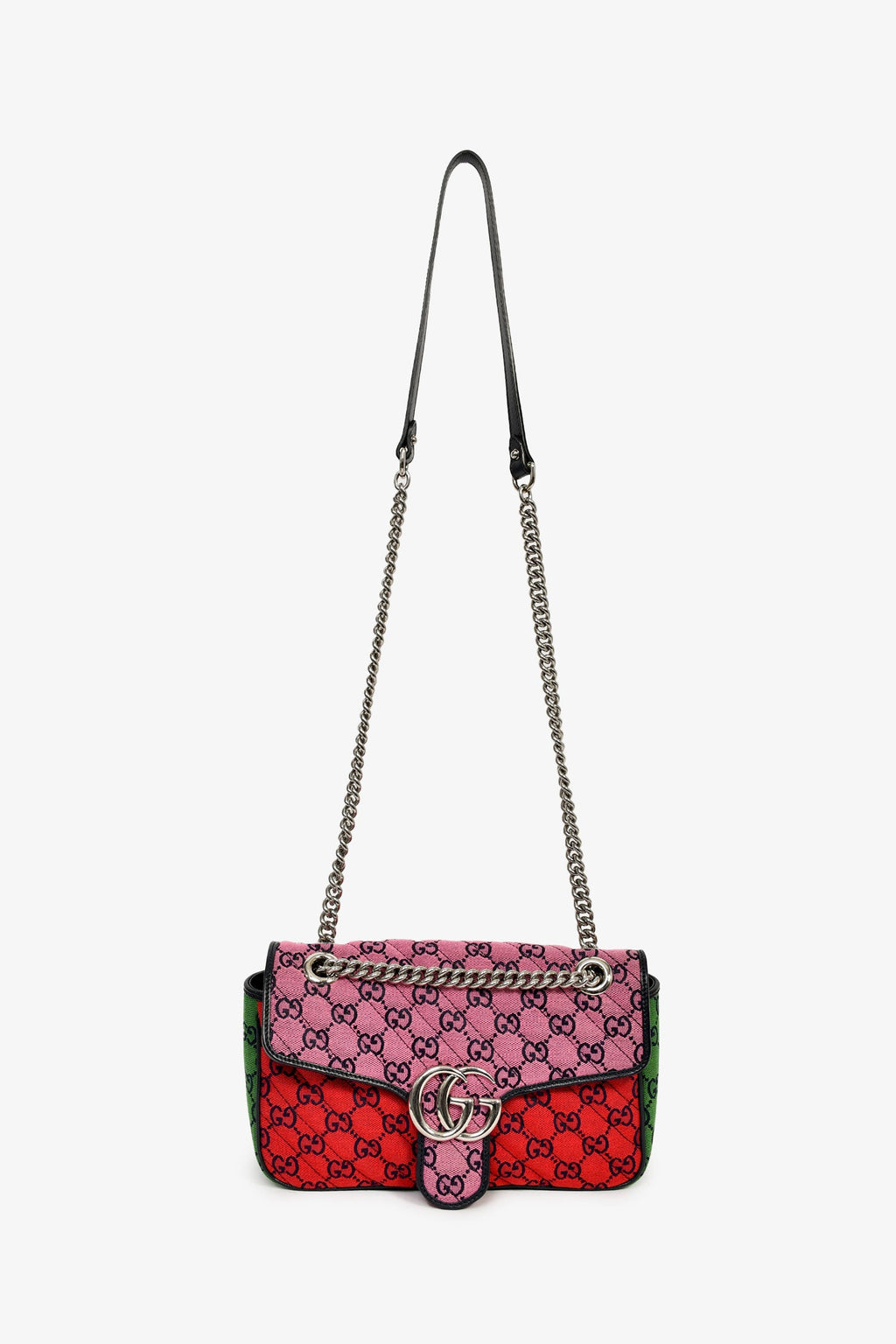 Gucci Multicolour Canvas Marmont GG Medium Crossbody Bag