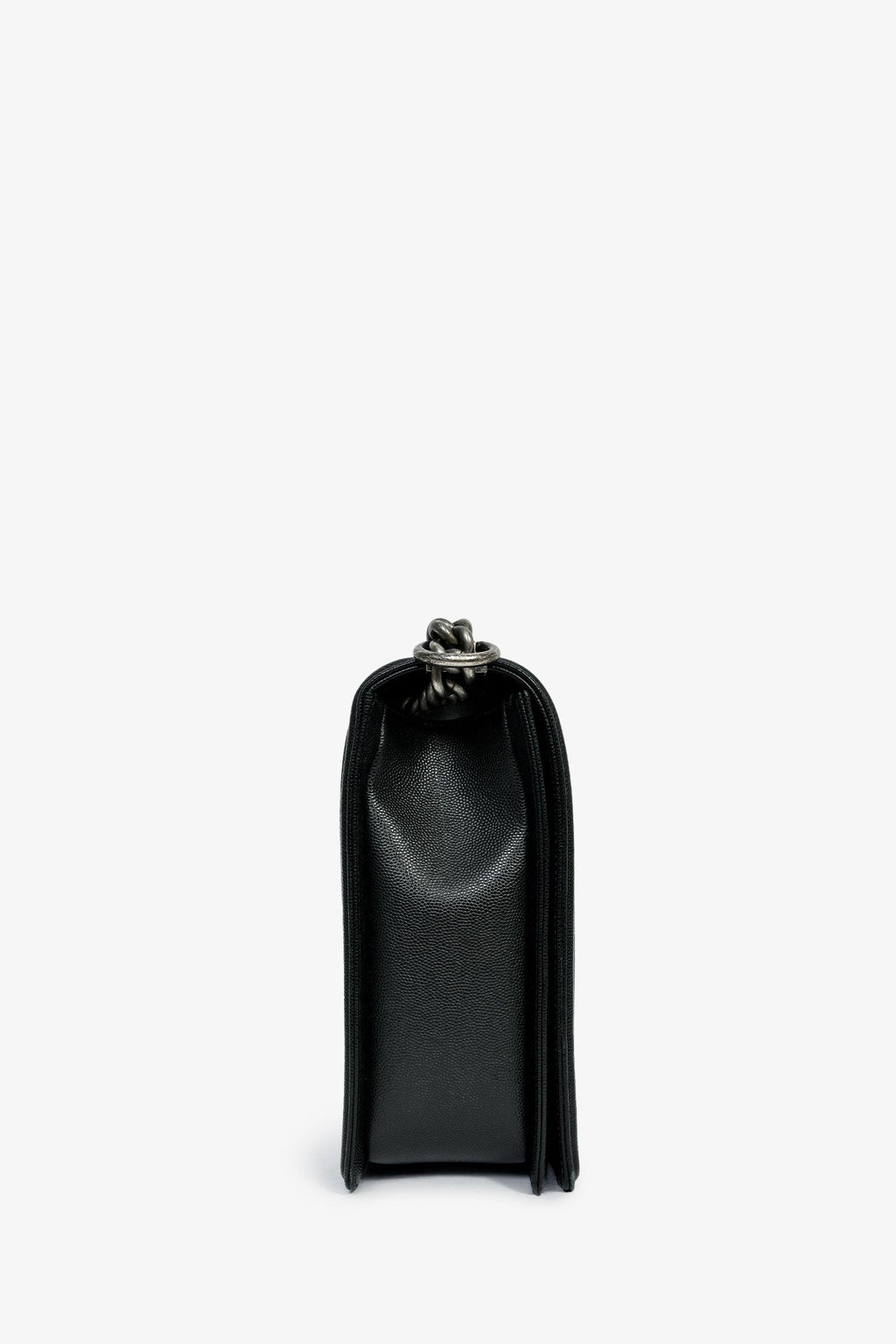 Pre-Loved Chanel™ 2018 Black Caviar Large Boy Bag
