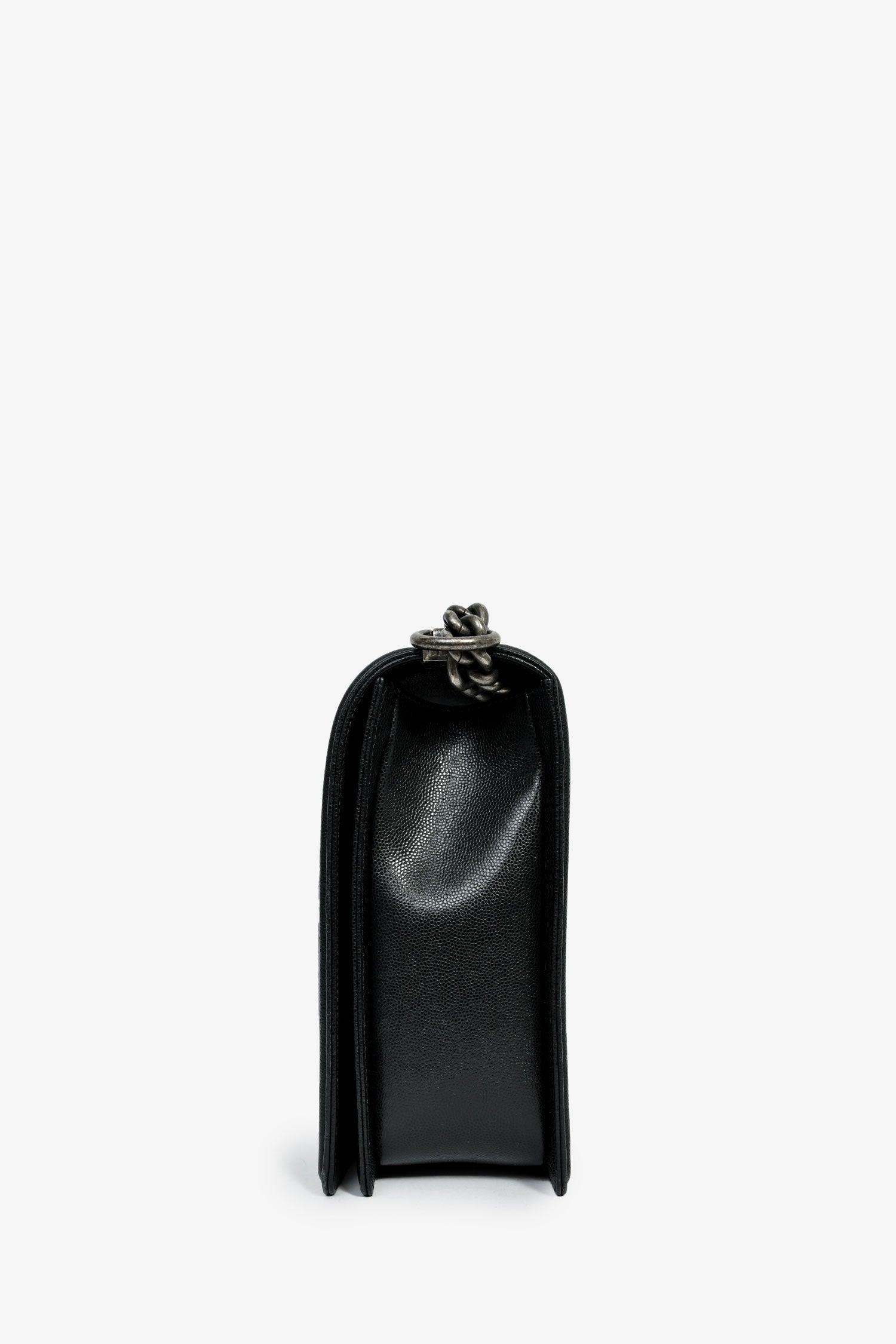Pre-Loved Chanel™ 2018 Black Caviar Large Boy Bag